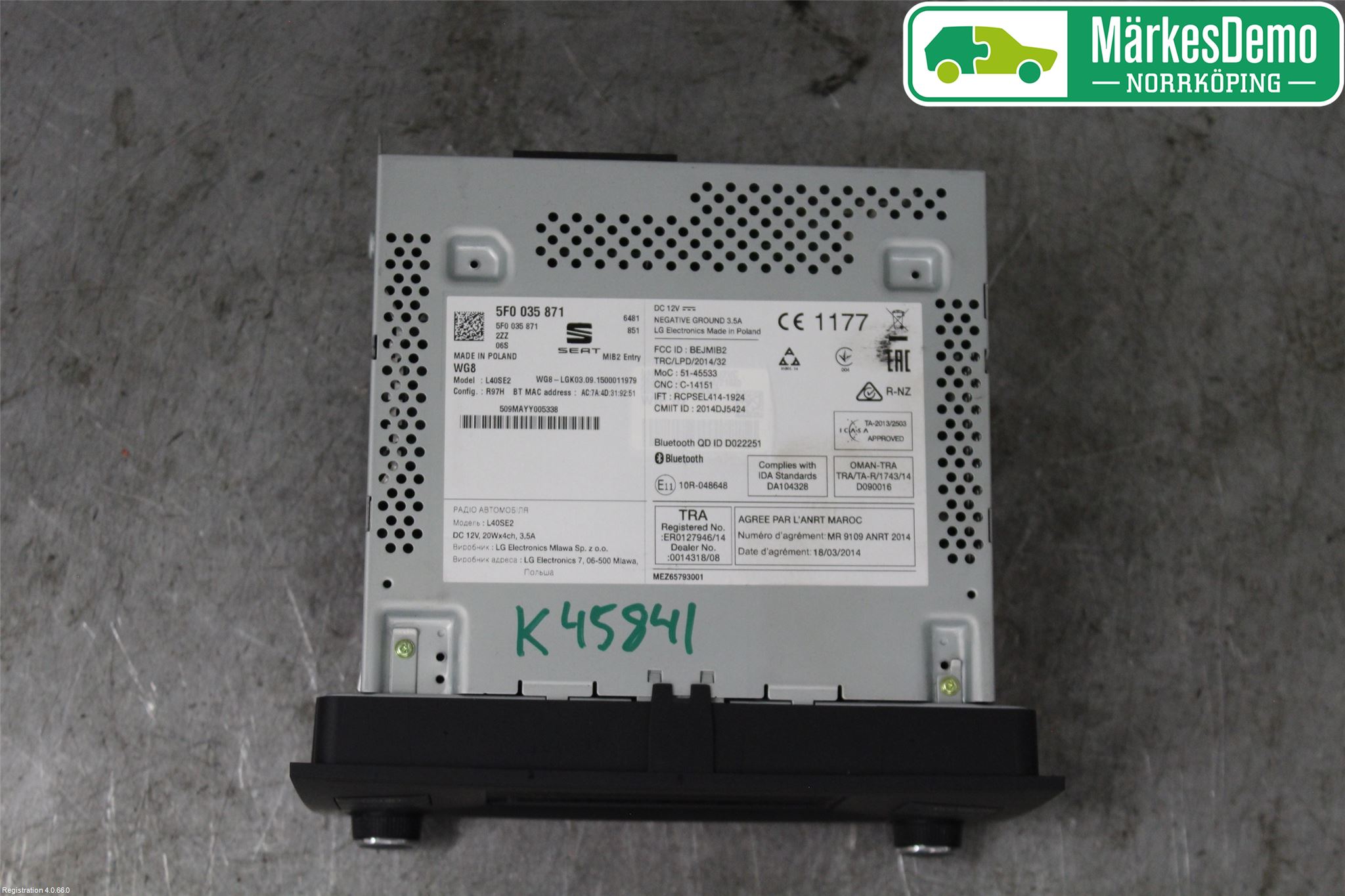 Seat IBIZA IV 08-16 Stereo Radio Med Cd