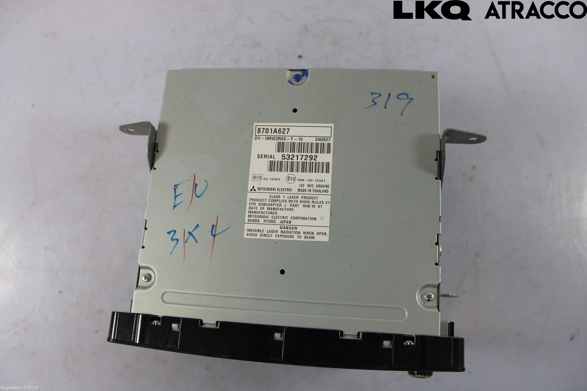 Mitsubishi ASX 10-22 Stereo Radio Med Cd