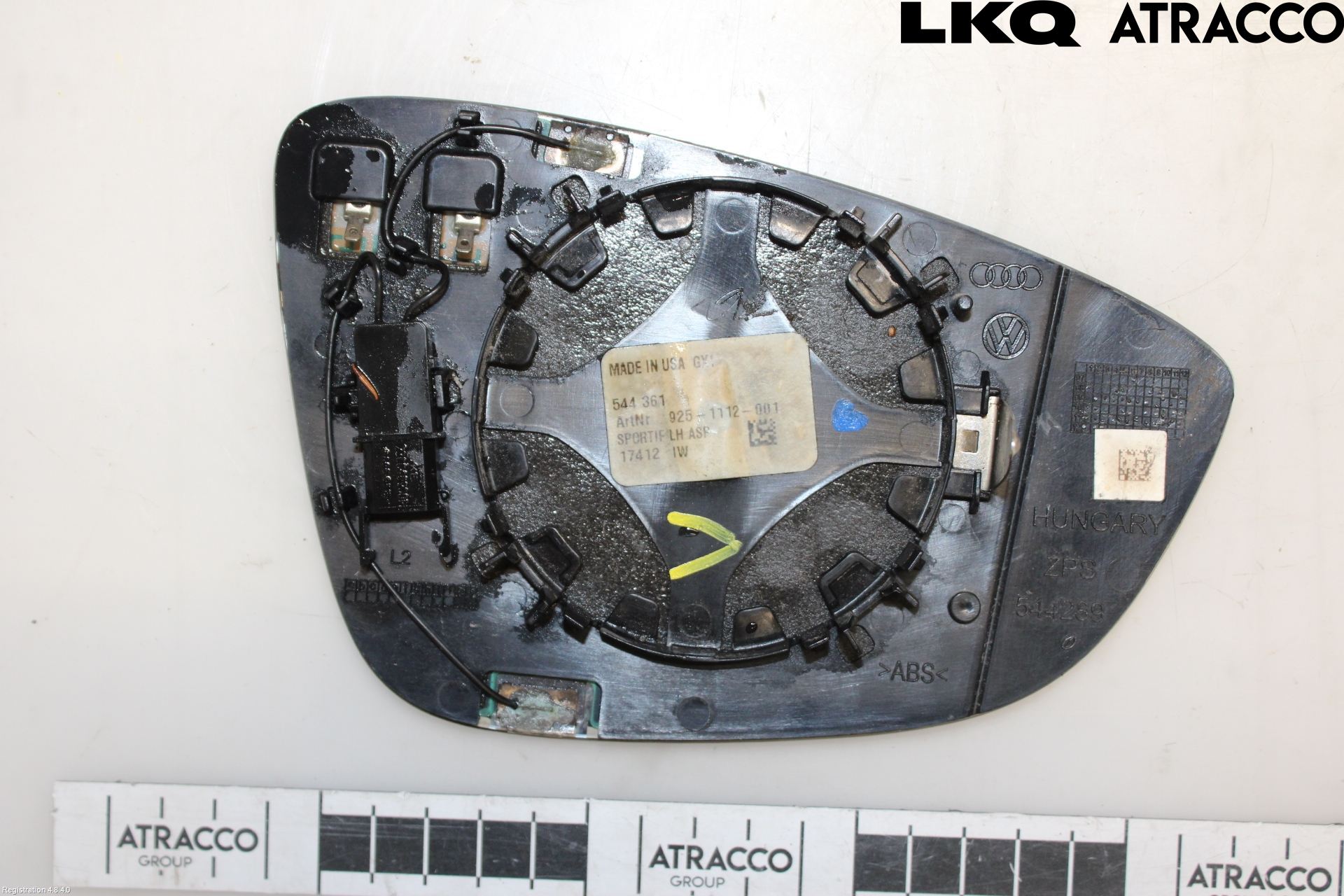 Volkswagen VW PASSAT 11-14 Speil Glass V