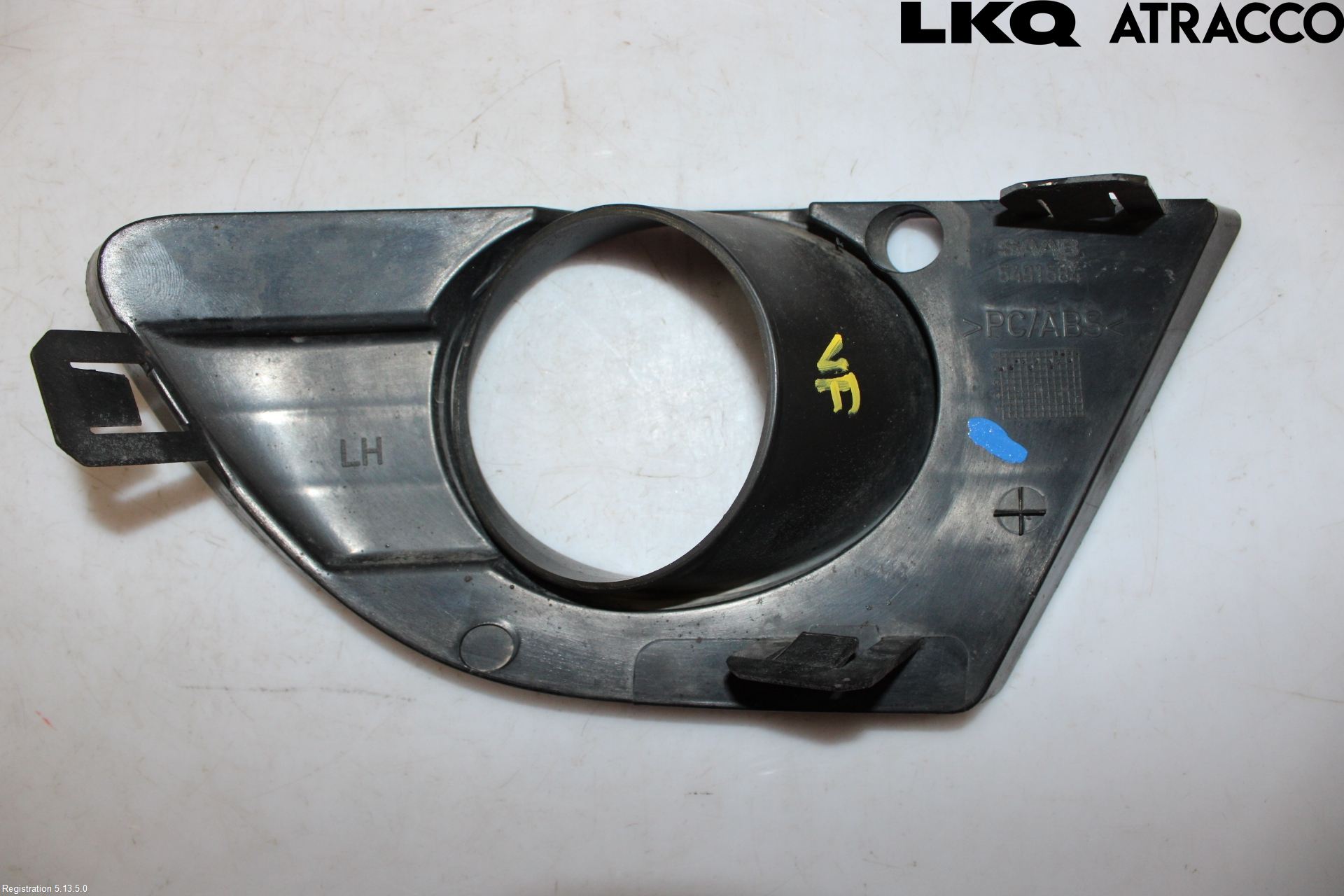 Saab 9-5 -05 Frontlykt Kurve-Tåkelys Ramme