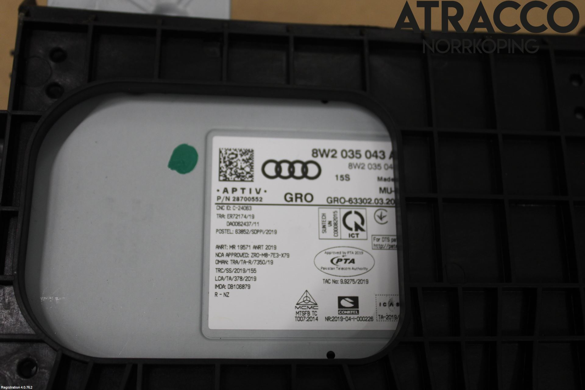Audi A4/S4 B9 20- Stereo Radio Med Cd