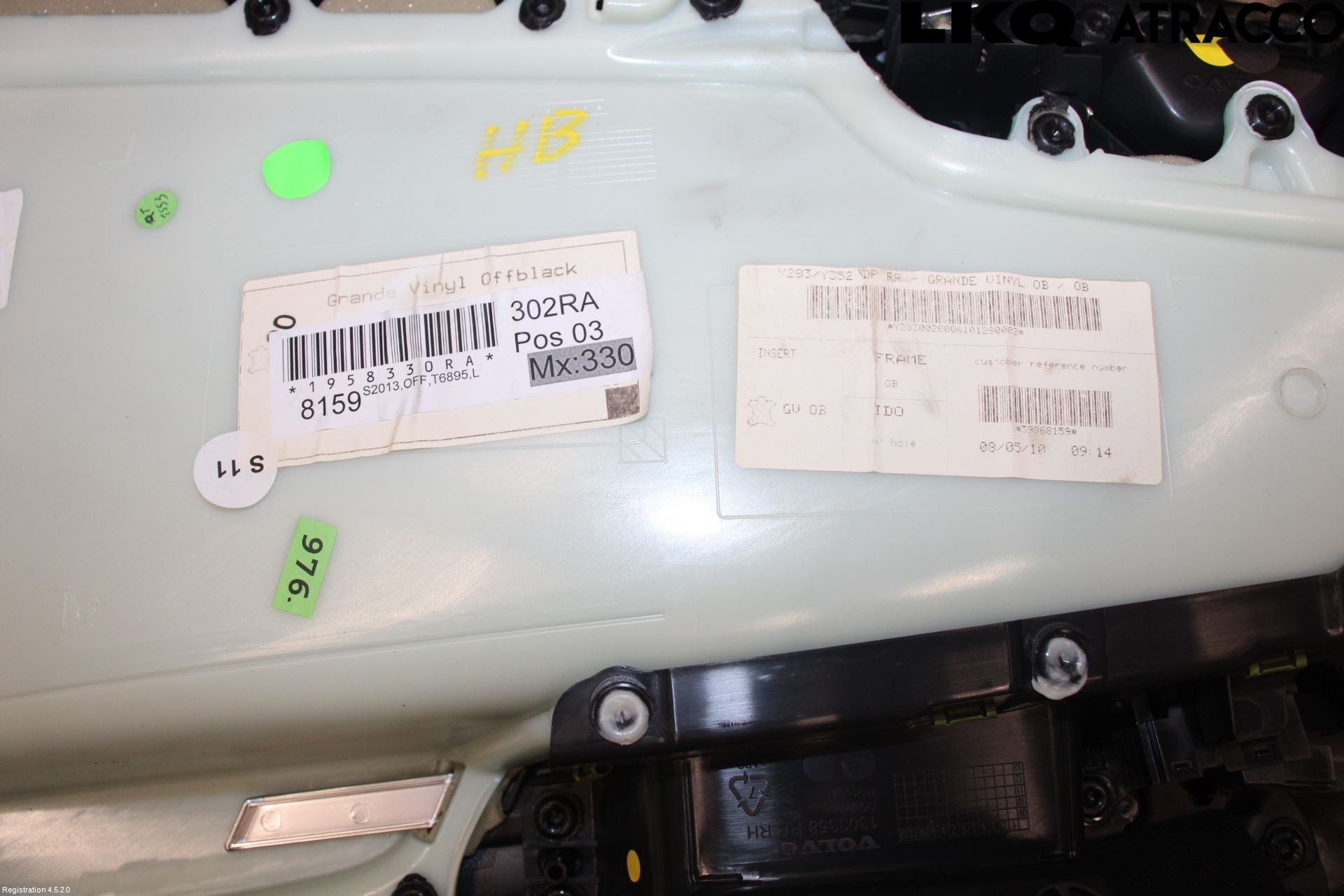 Volvo S60 11-13 Innr Dørtrekk Høyre