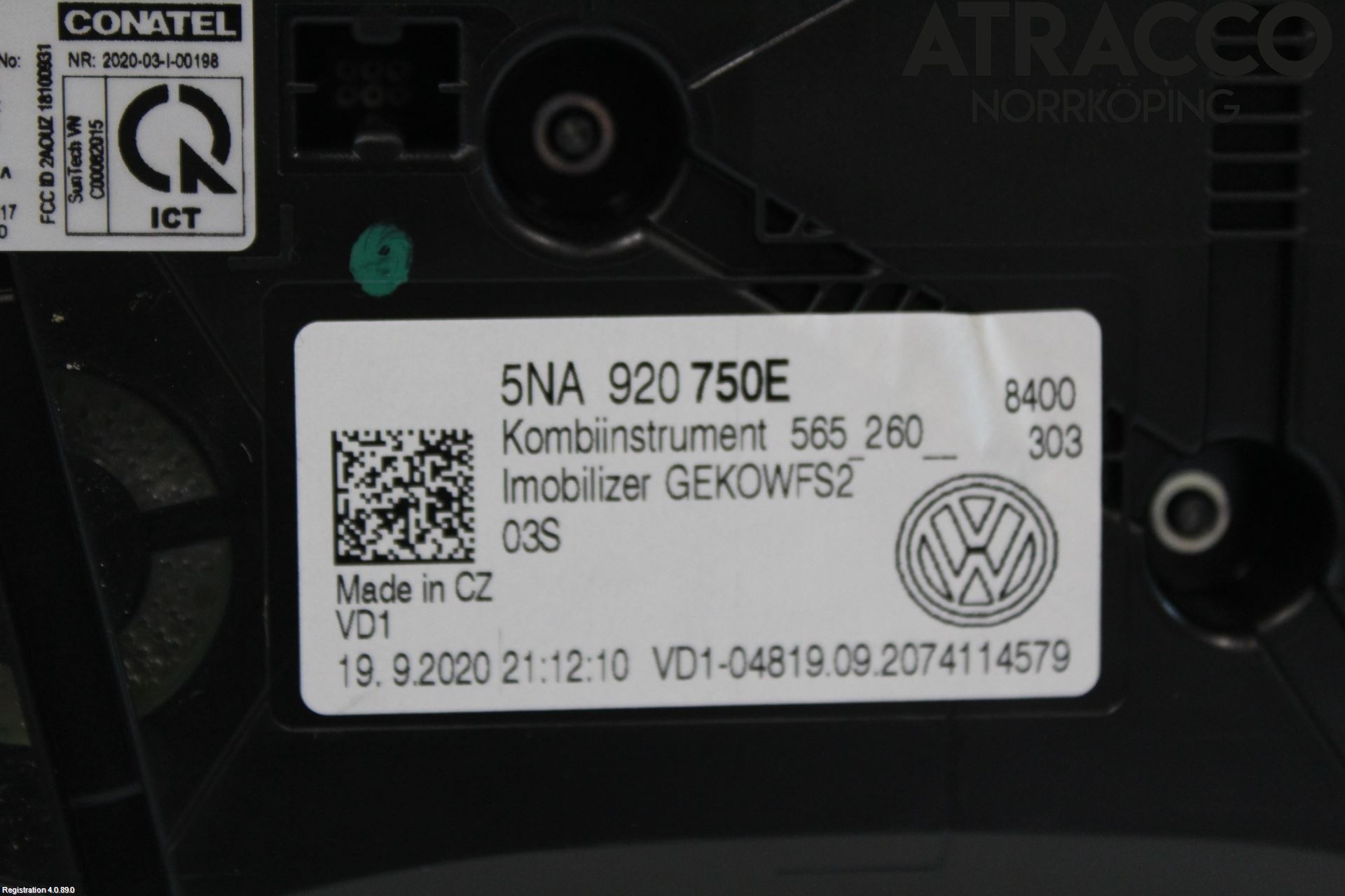 Volkswagen VW TIGUAN 16-24 Instr Kombinert
