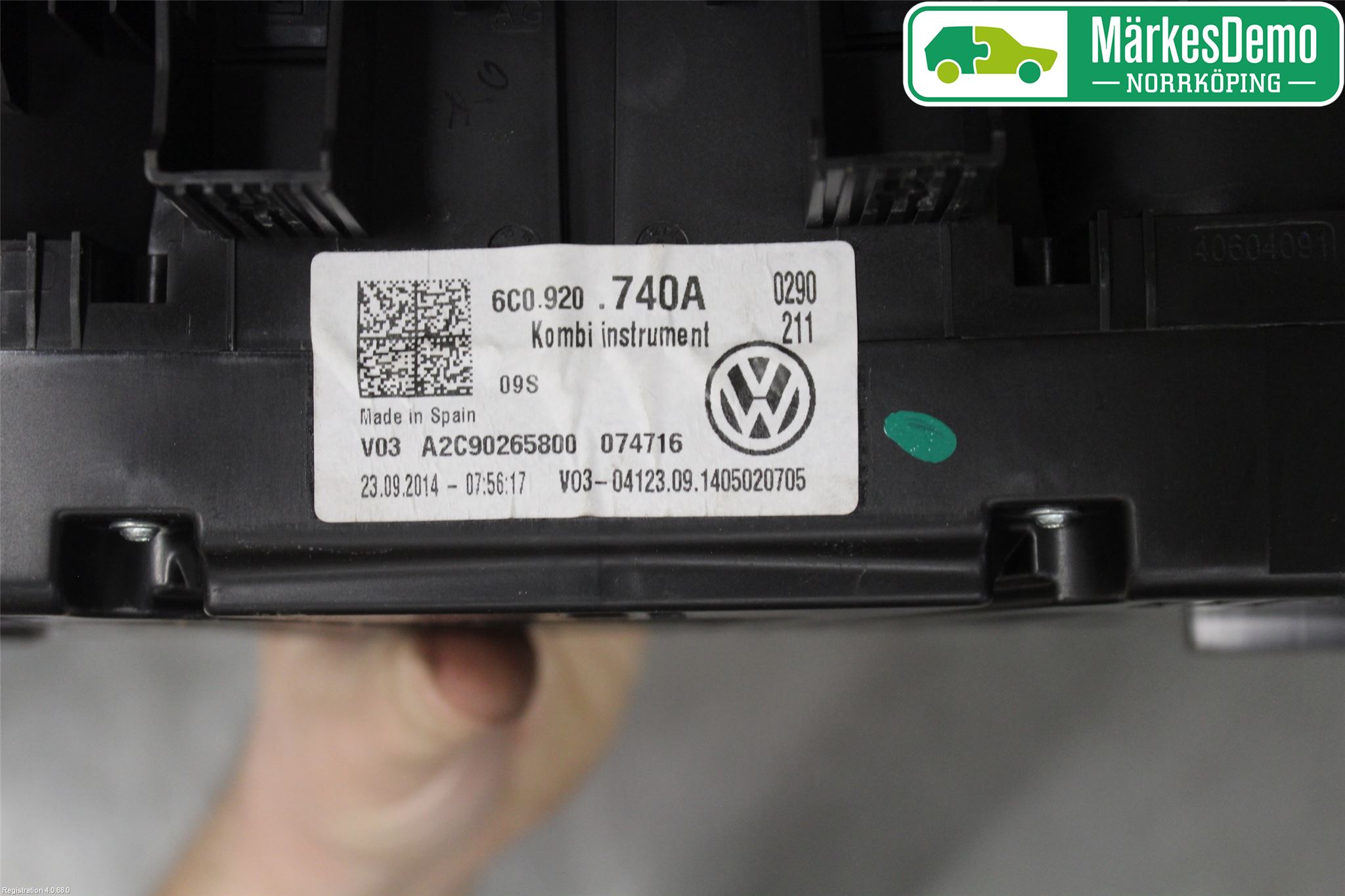 Volkswagen VW POLO 10-17 Instr Kombinert