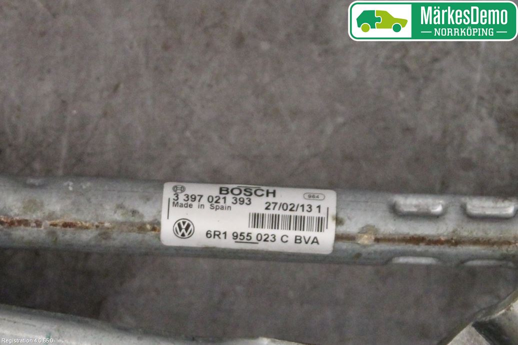 Volkswagen VW POLO 10-17 Viskeroverføring Frontrute