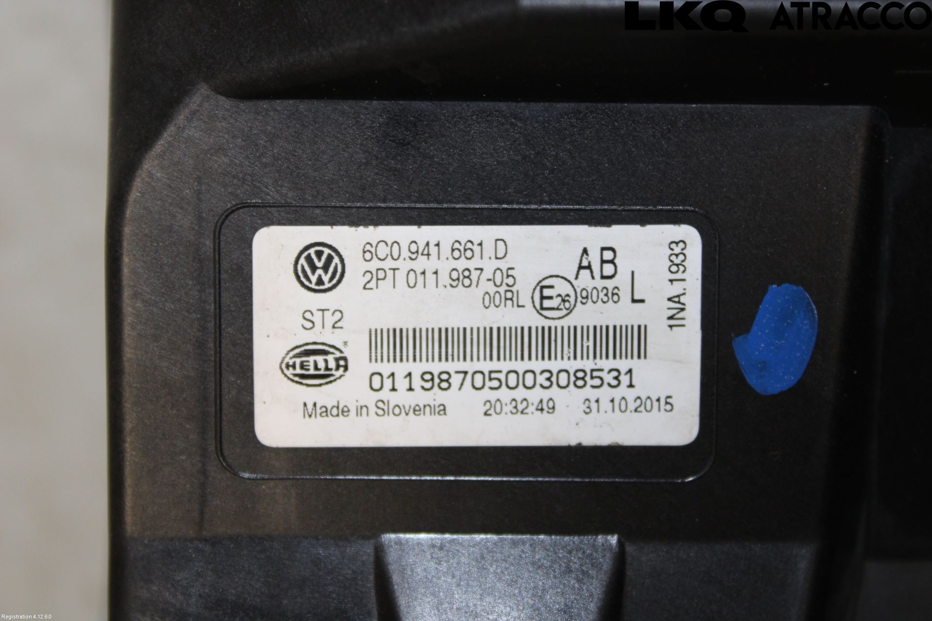 Volkswagen VW POLO 10-17 Frontlykt-Kurve-Tåkelys