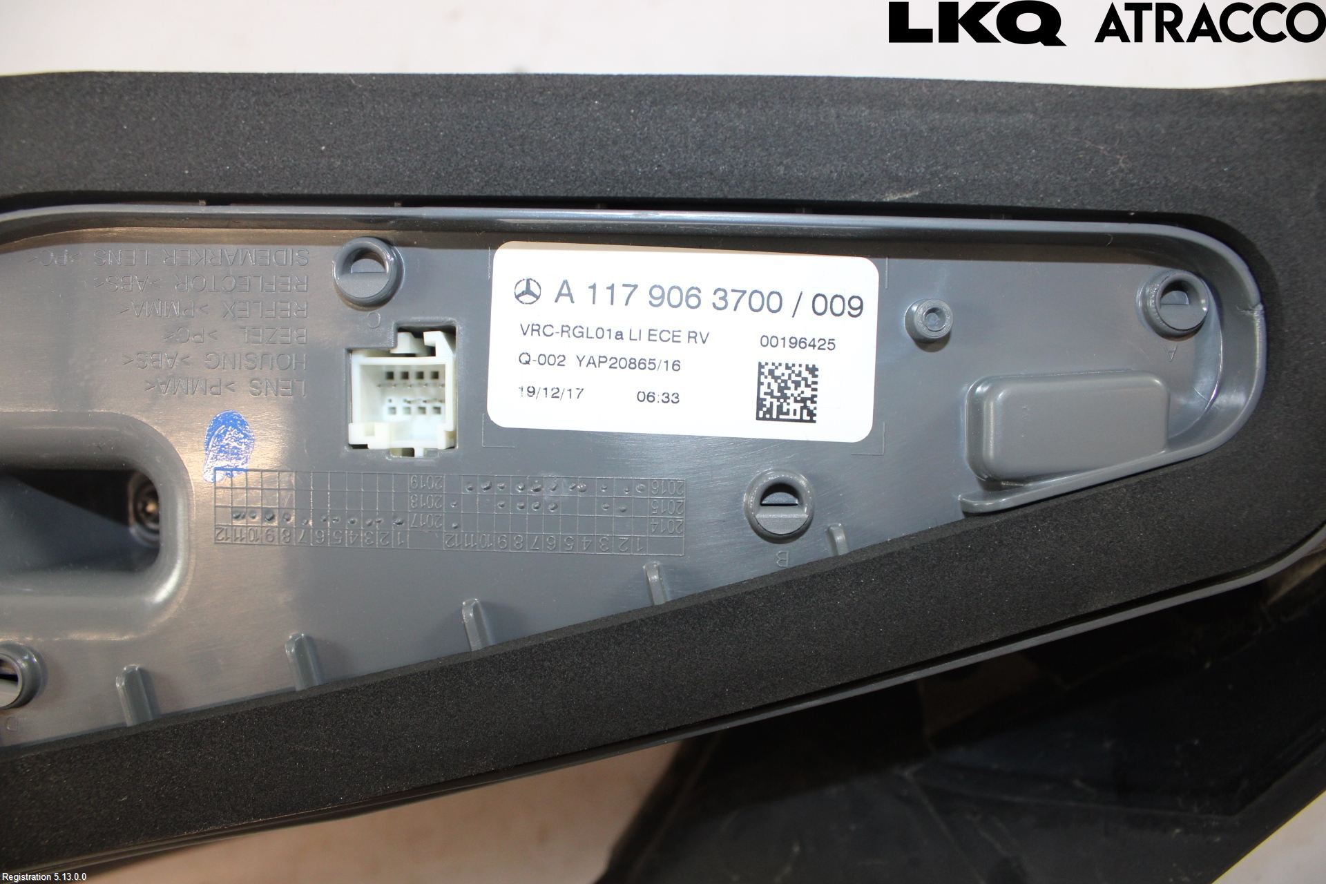 Mercedes-Benz MB CLA-KLASS (C117/X117) 13-19 Baklykt Venstre