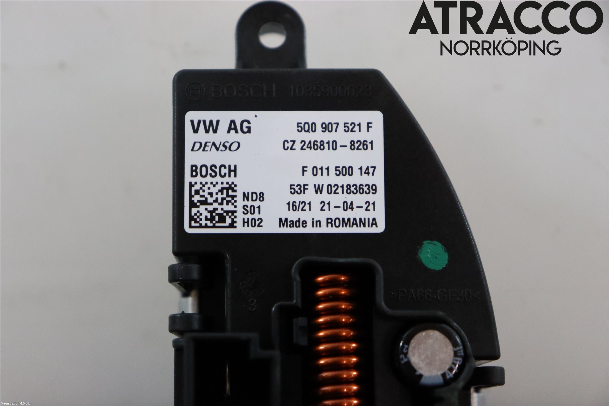 Skoda KAROQ 18- Varmeapparat Viftemotstand