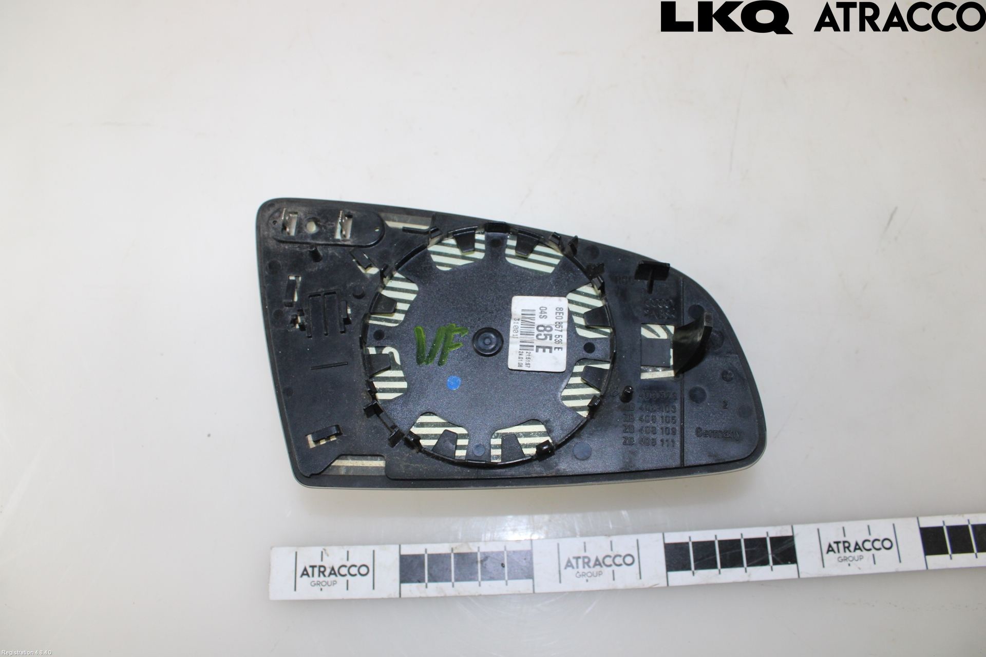 Audi A4/S4 05-07 Speil Glass V
