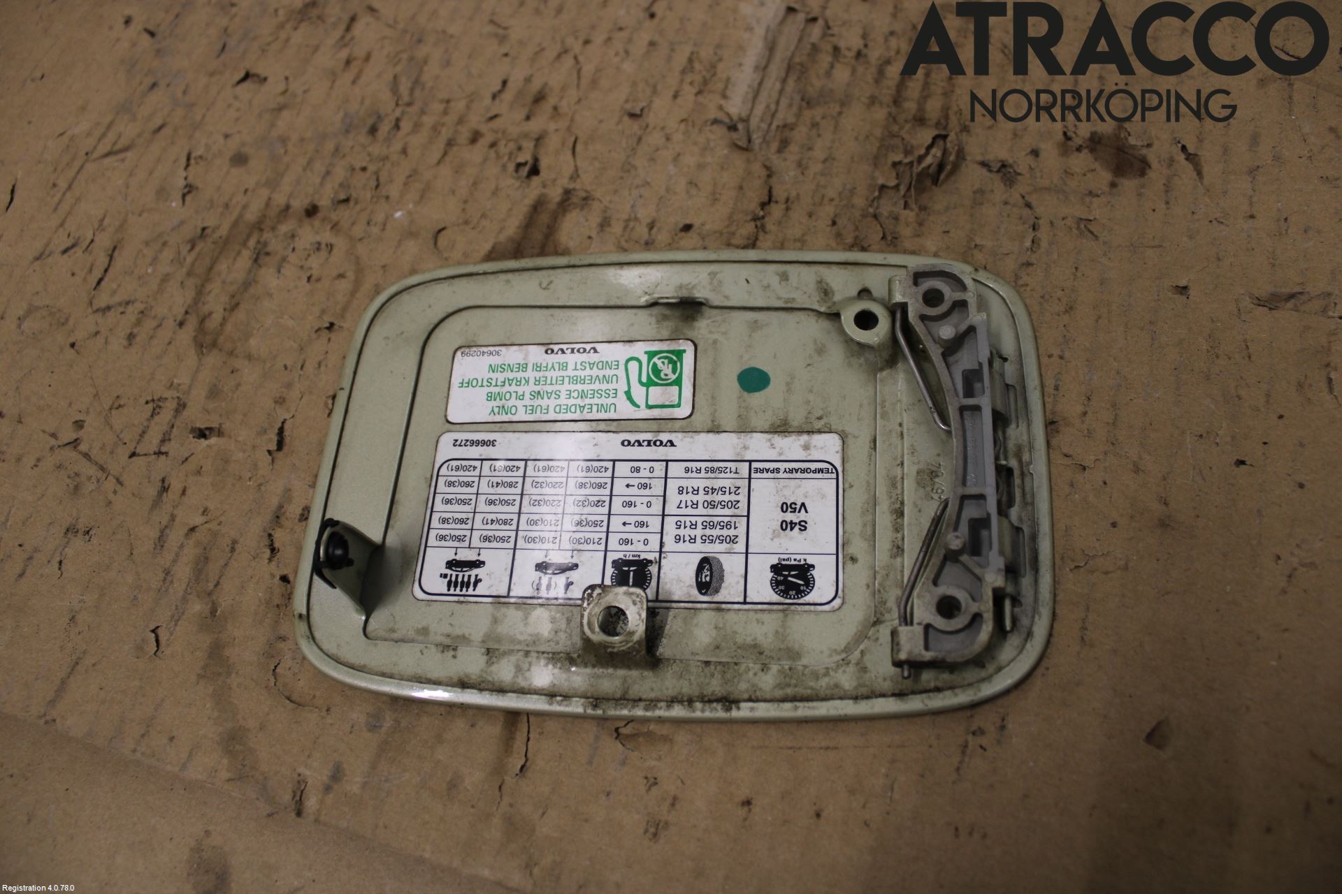 Volvo S40 04-07 Drivstoff Tankluke