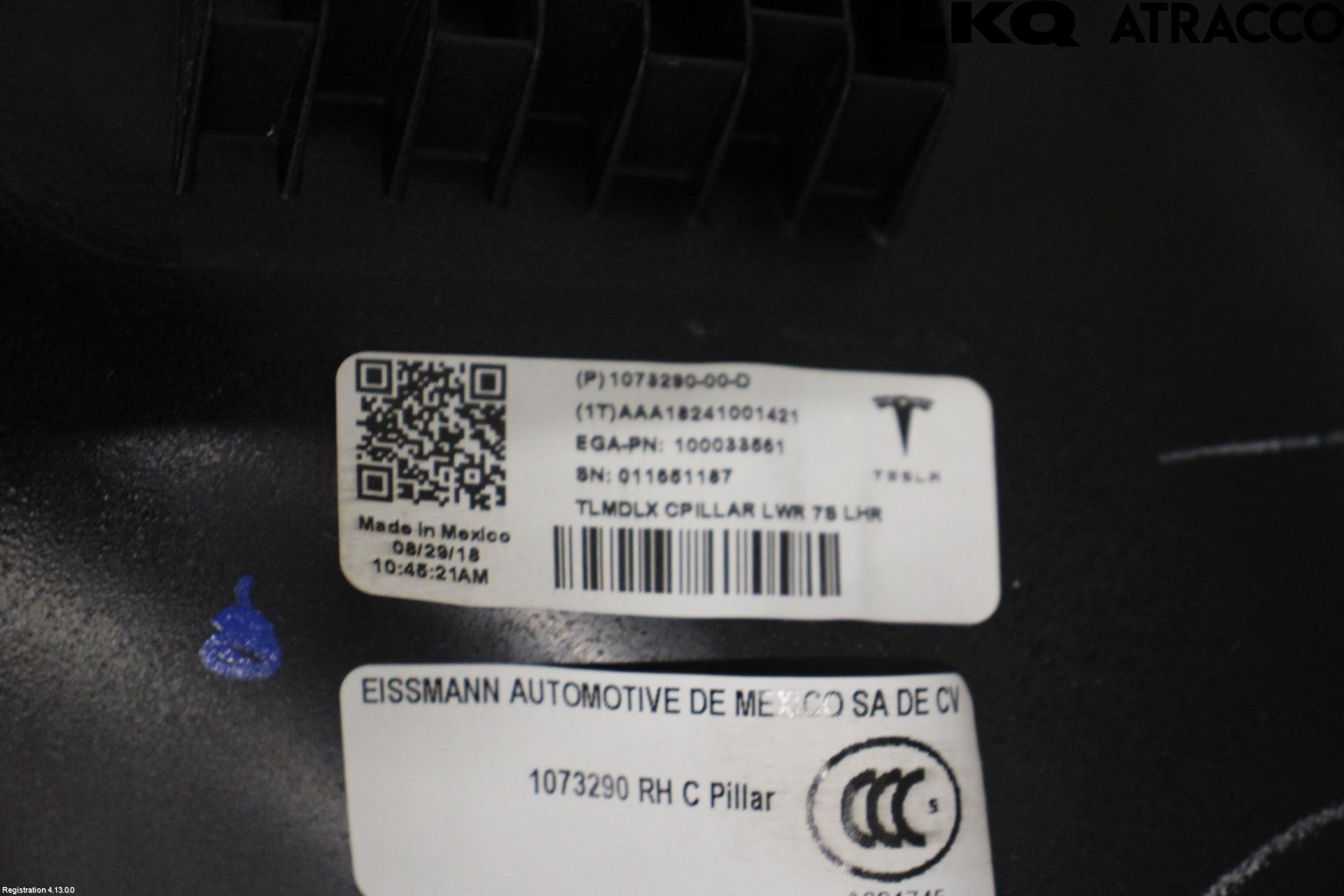 Tesla MODEL X 16- Innr Deksel A-B-C Stolpe