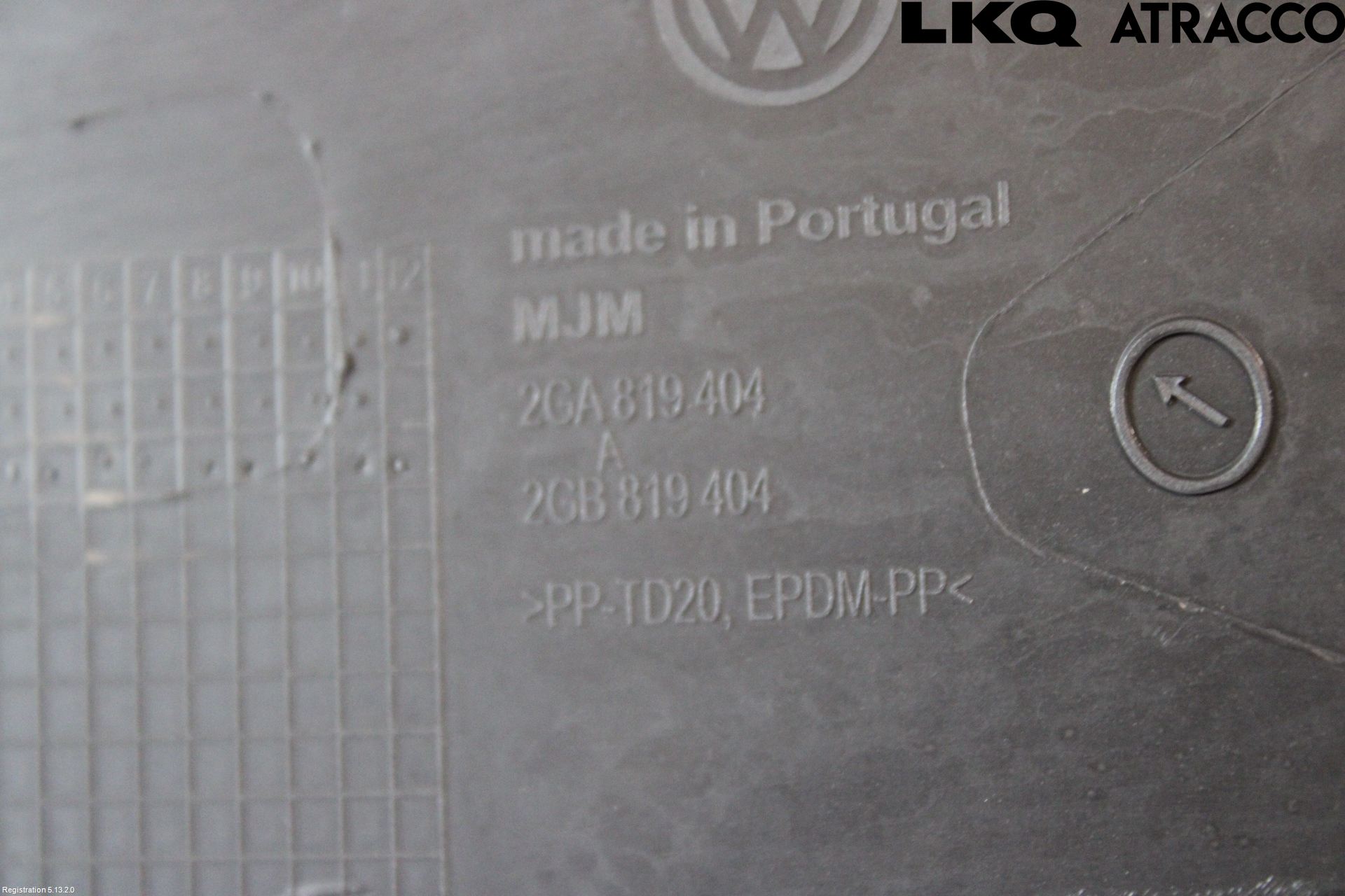 Volkswagen VW T-ROC 18- Visker Deksel-Grill-Under Frr
