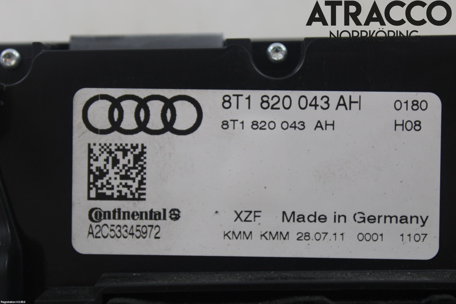 Audi A4/S4 08-11 Varmeapparat Panel(Regulering)