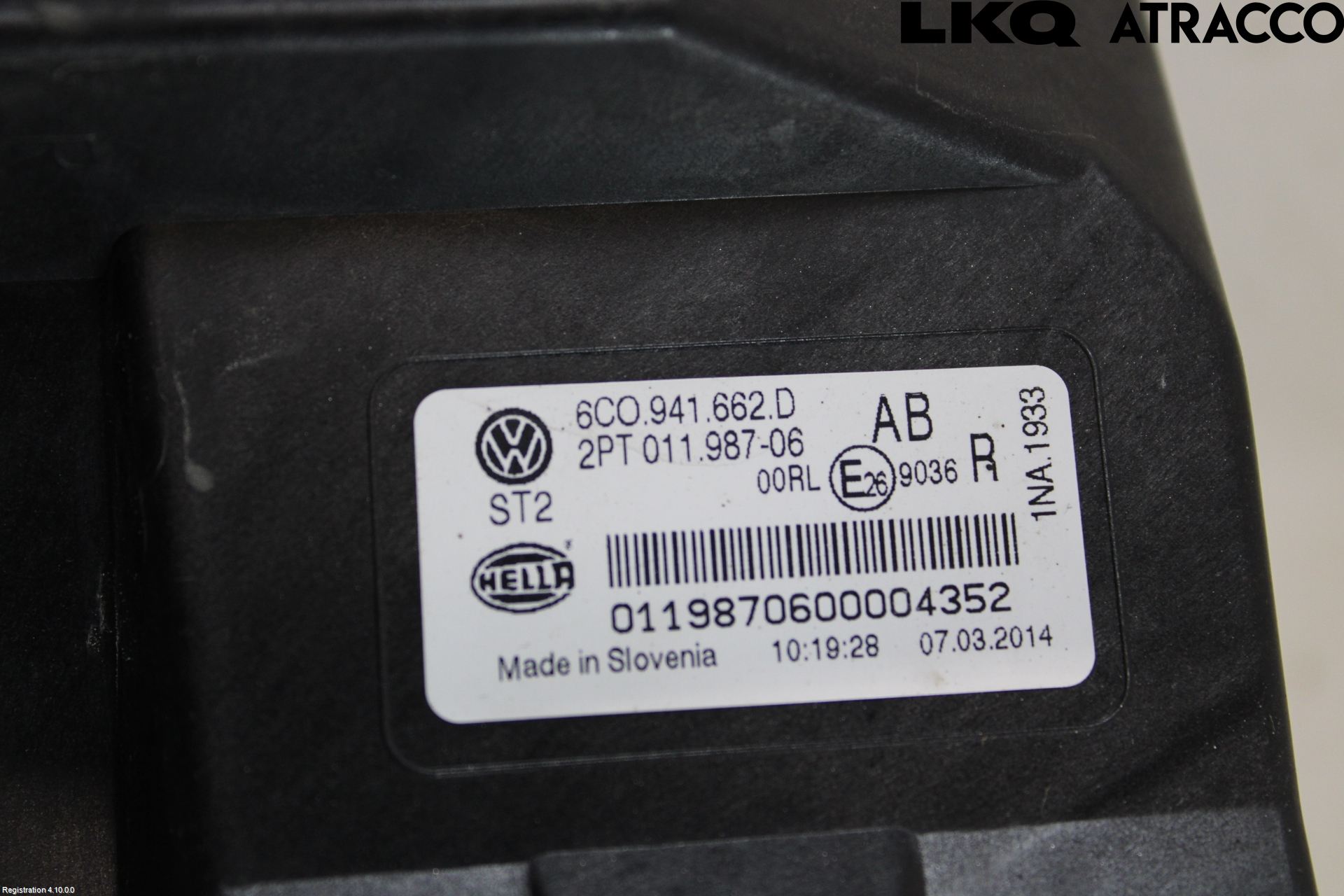 Volkswagen VW POLO 10-17 Frontlykt-Kurve-Tåkelys