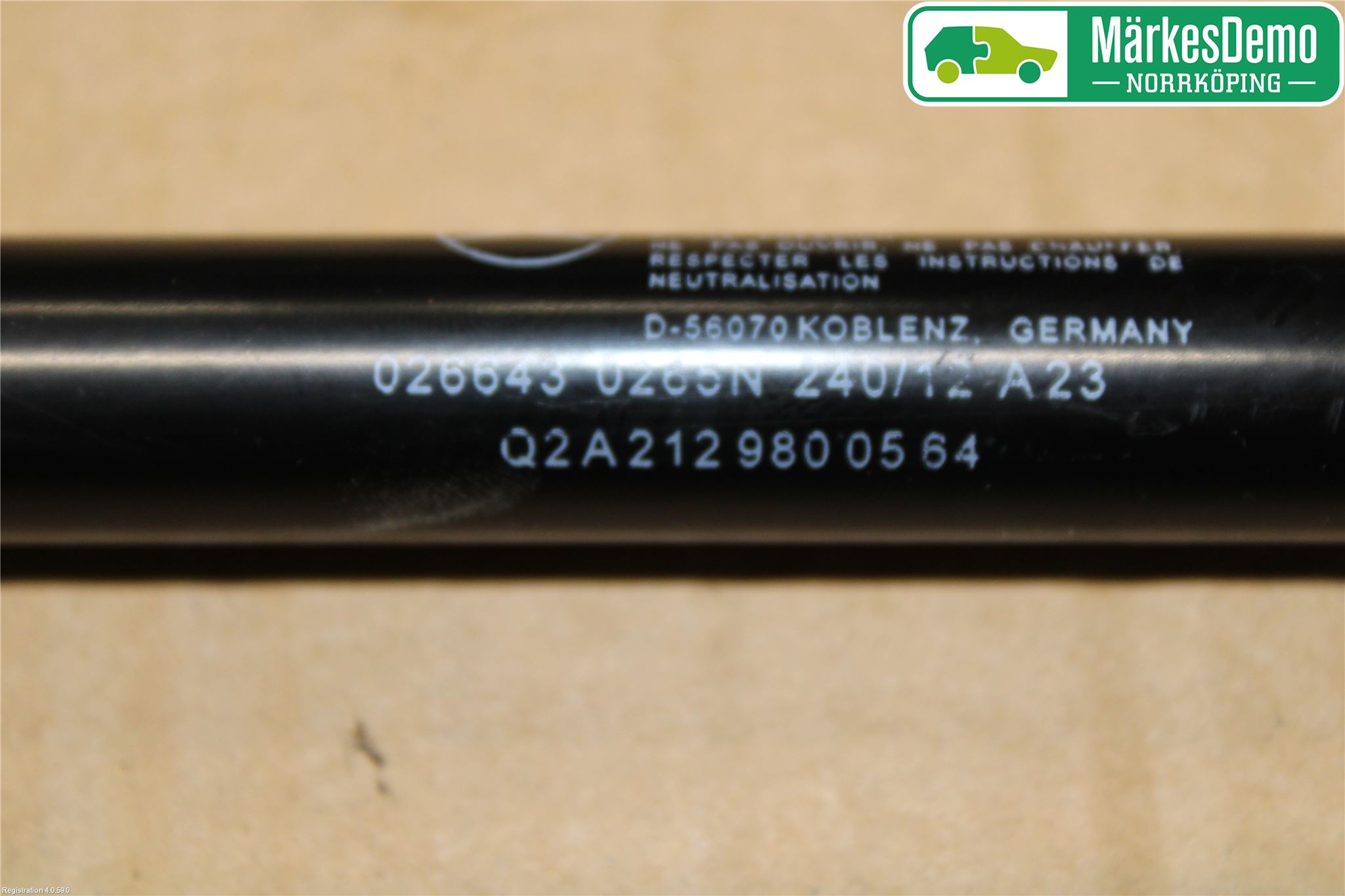 Mercedes-Benz MB CLS (C218/X218) 11-17 Panser Demper-Gassfjær