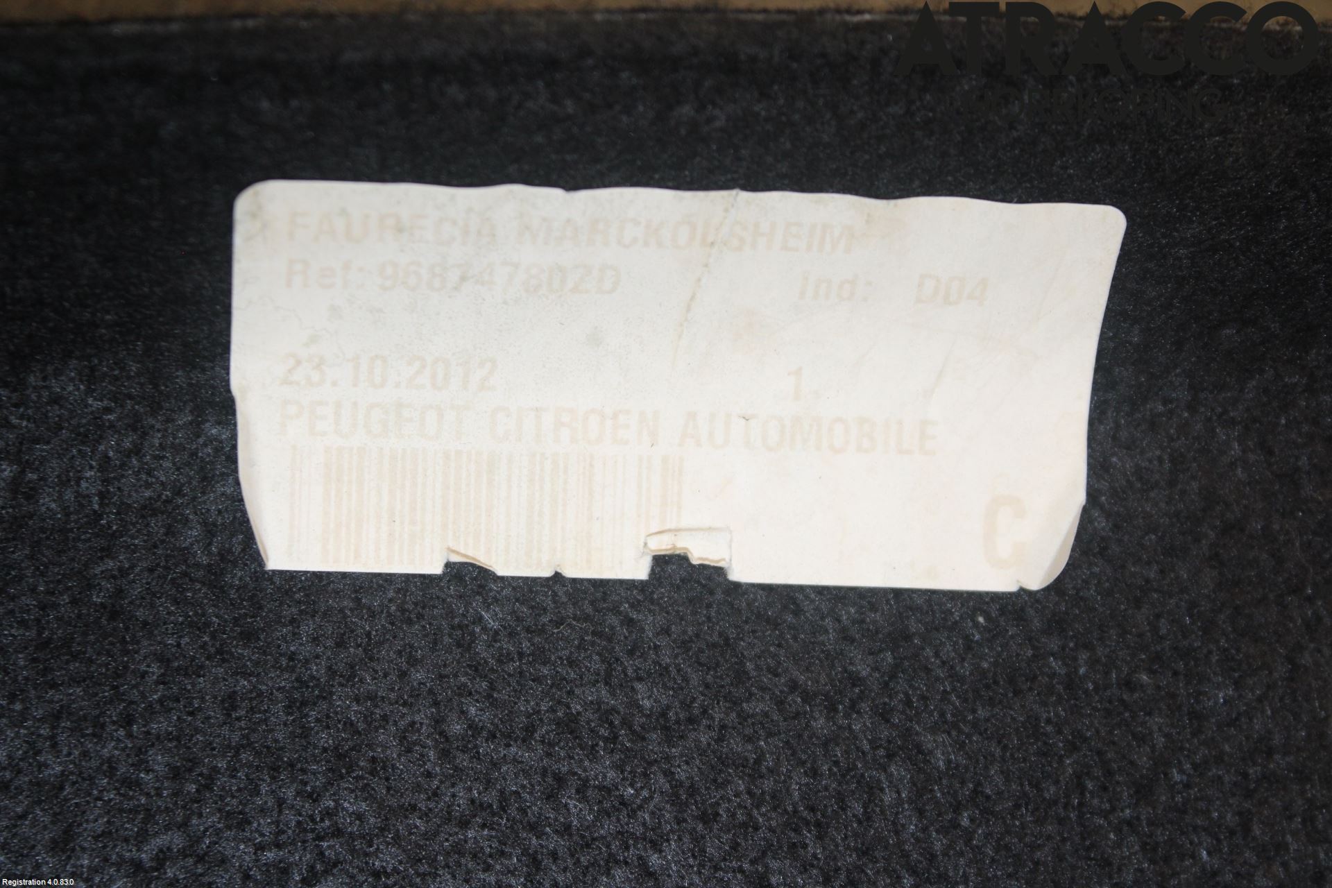 Citroen C4 II 11-18 Innr Hattehylle