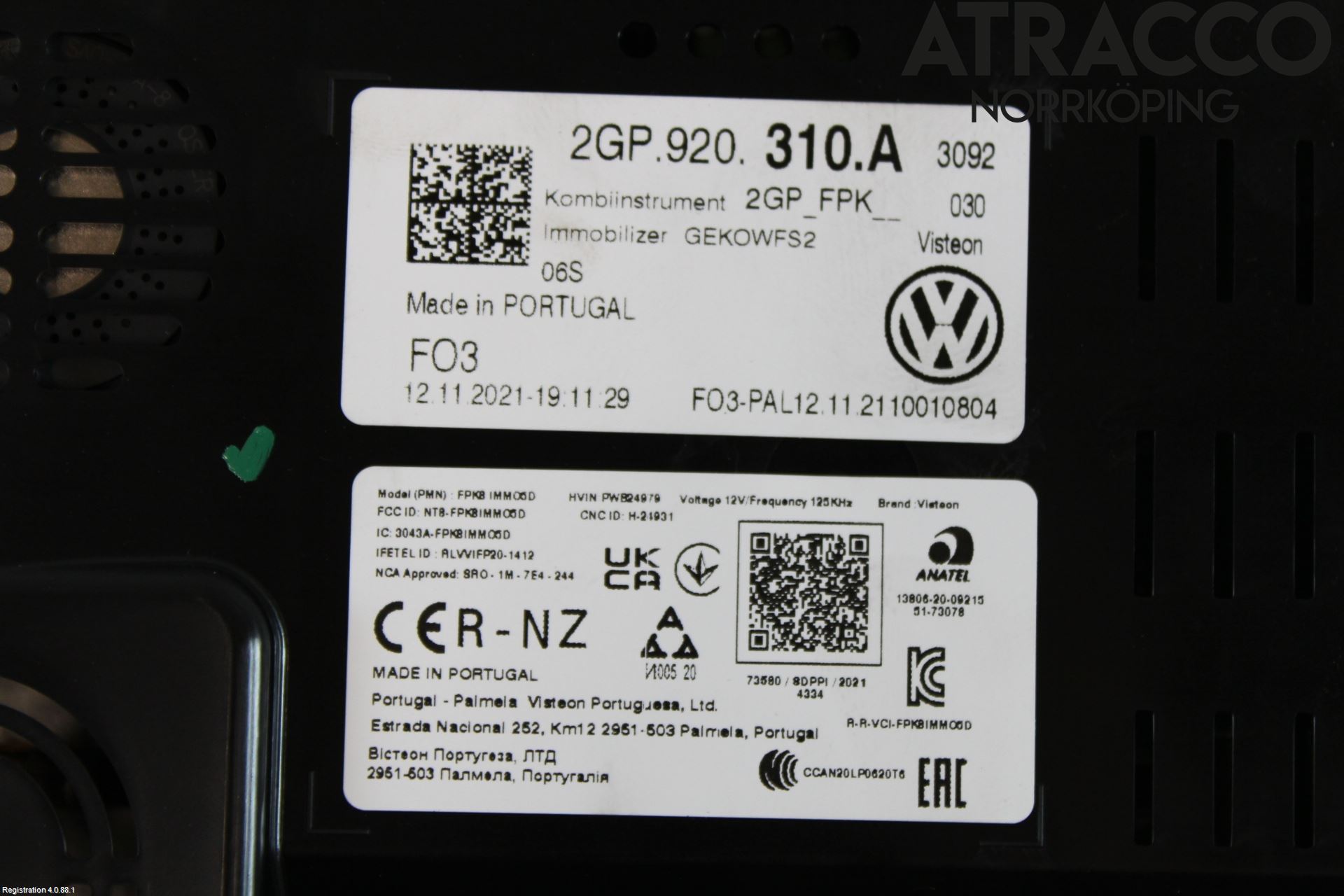 Volkswagen VW TAIGO 22- Instr Kombinert