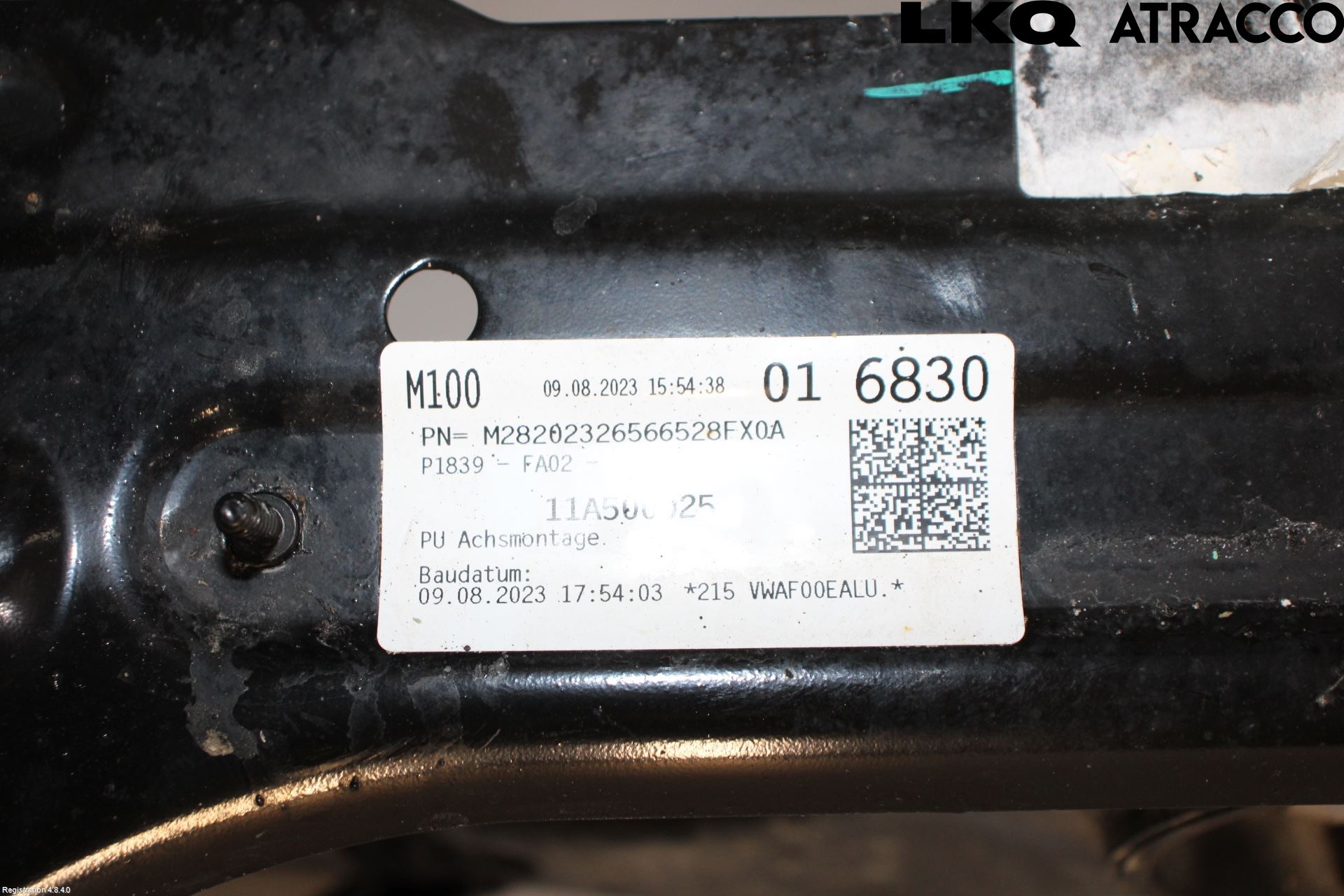 Volkswagen VW ID.4 21- Bakaksel Feste Travers-Ramme
