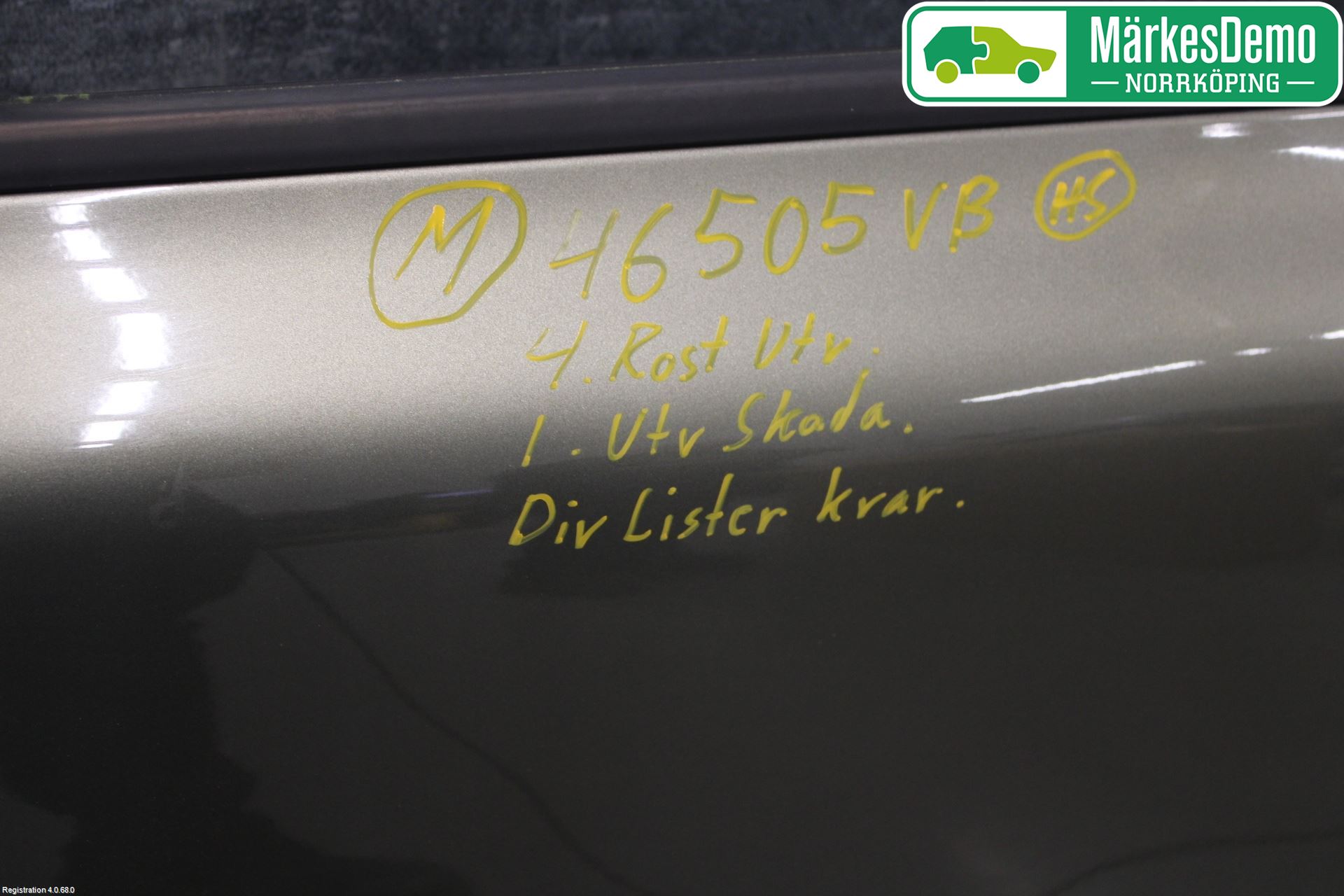 Volvo V70 08-13 Dør 4D Bak Venstre