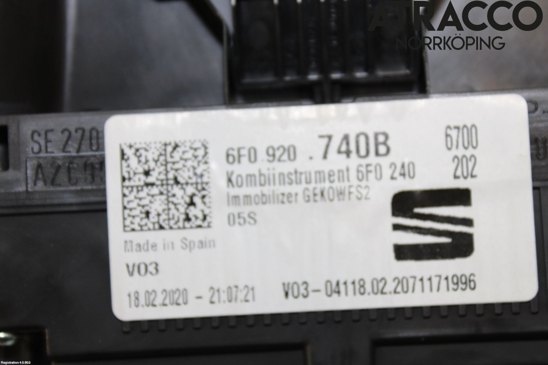 Seat IBIZA V 17-20 Instr Kombinert