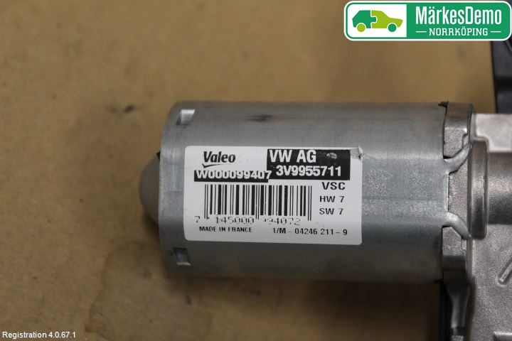 Skoda SUPERB 16-24 Viskermotor Bakluke