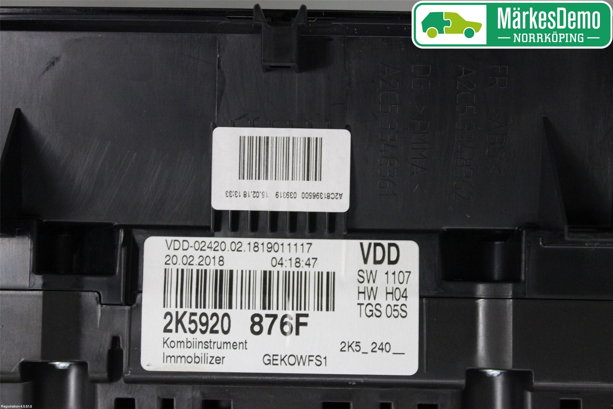 Volkswagen VW CADDY 16-20 Instr Kombinert