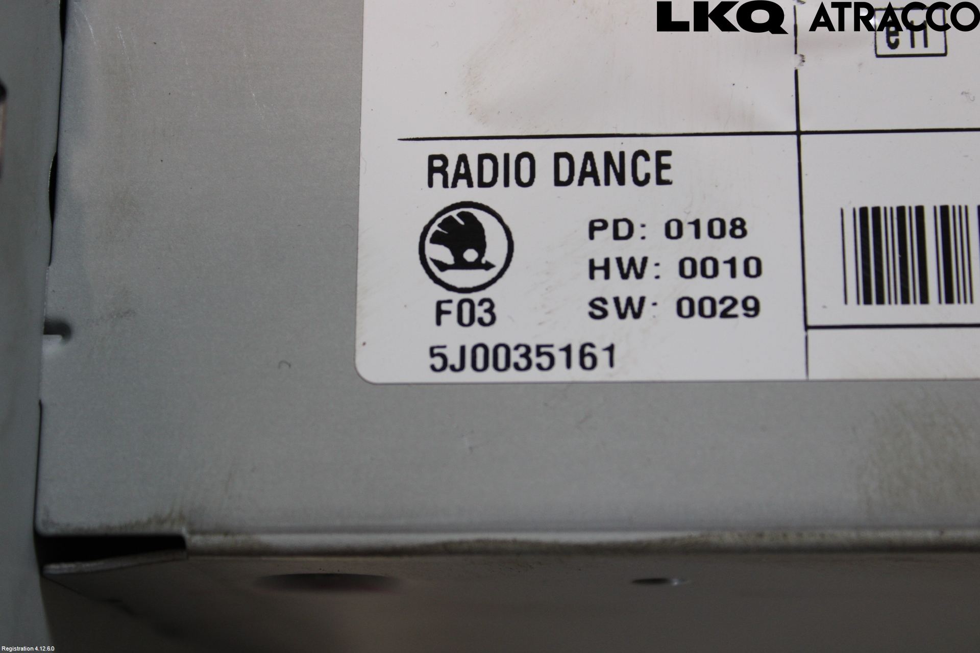 Skoda ROOMSTER Stereo Radio Med Cd