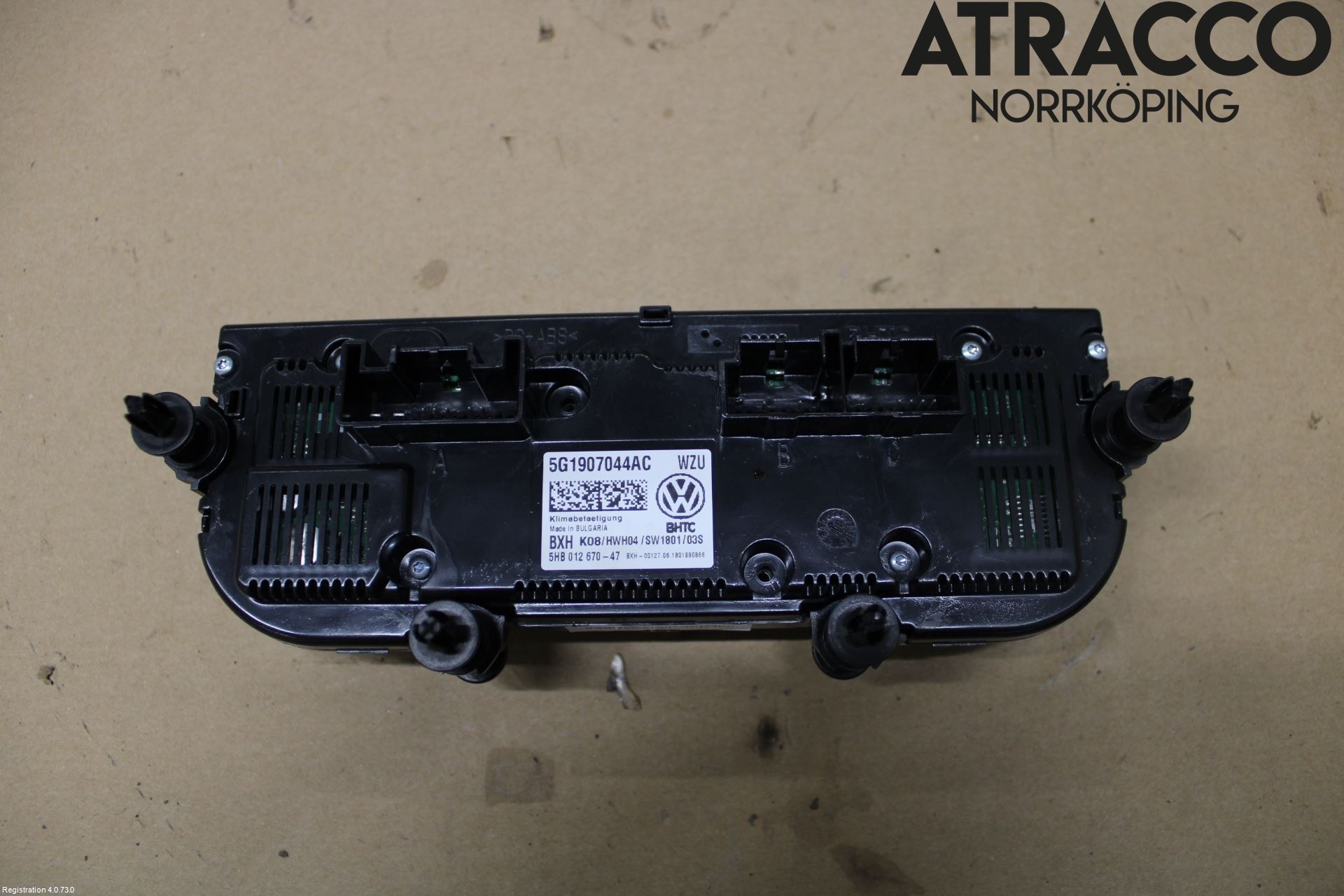 Volkswagen VW GOLF / E-GOLF VII 13-20 Varmeapparat Panel(Regulering)