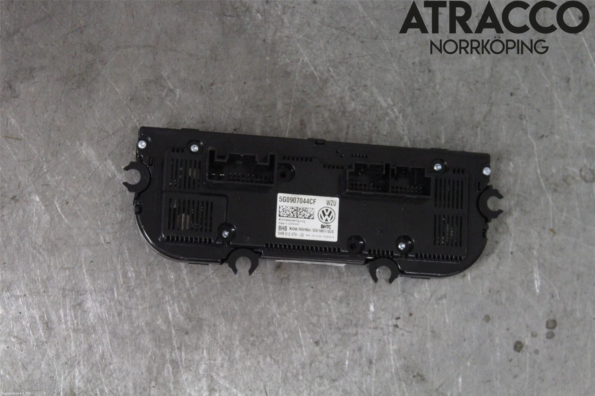 Volkswagen VW GOLF / E-GOLF VII 13-20 Varmeapparat Panel(Regulering)