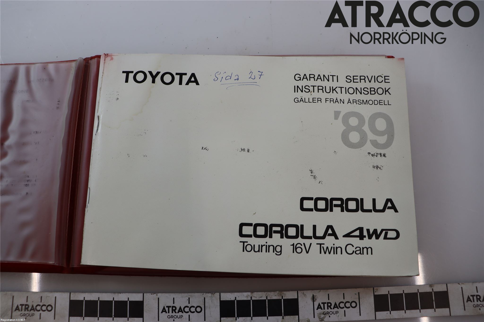 Toyota COROLLA 88-92 Instruksjonsbok