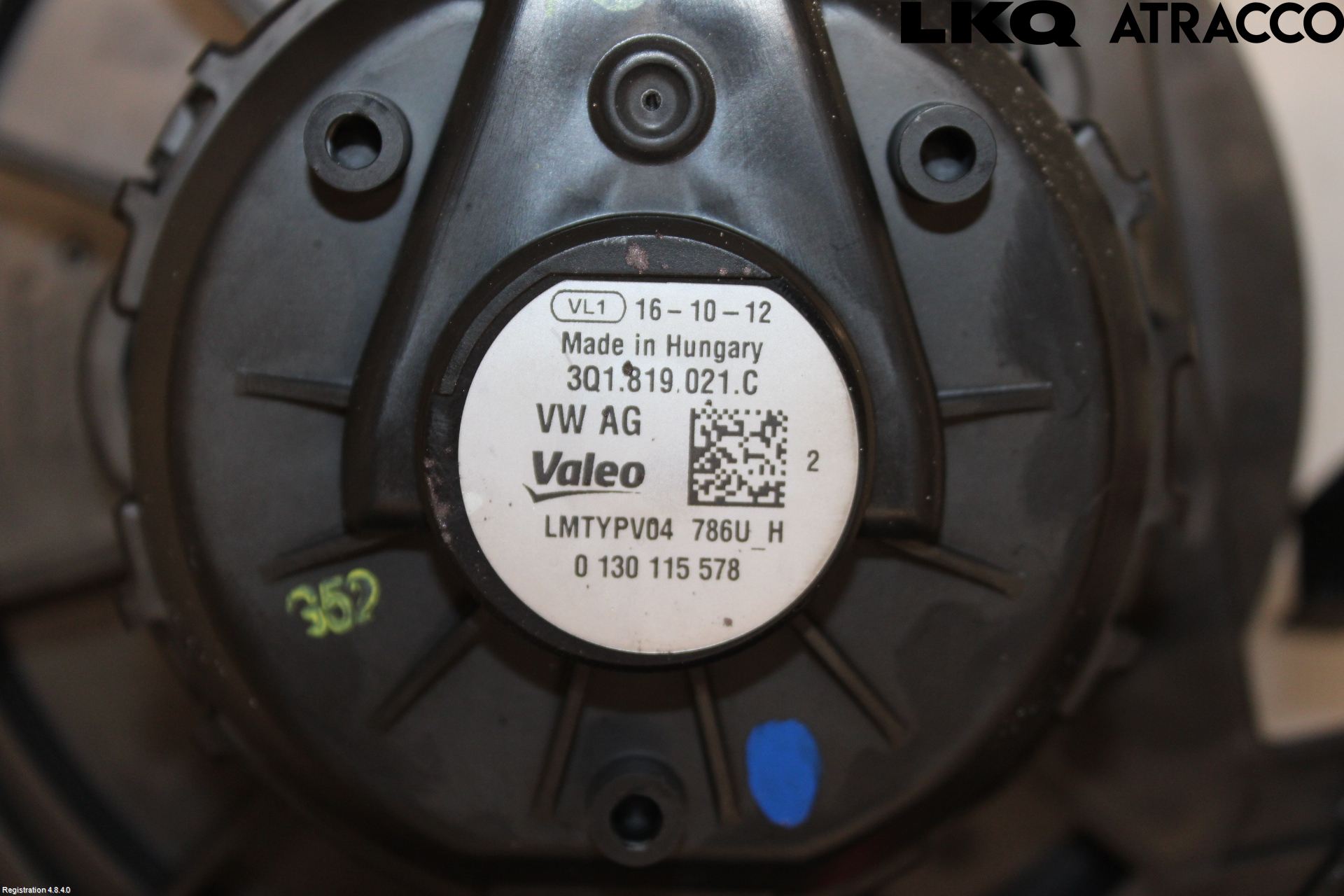 Volkswagen VW PASSAT 15-19 Varmeapparat Viftemotor