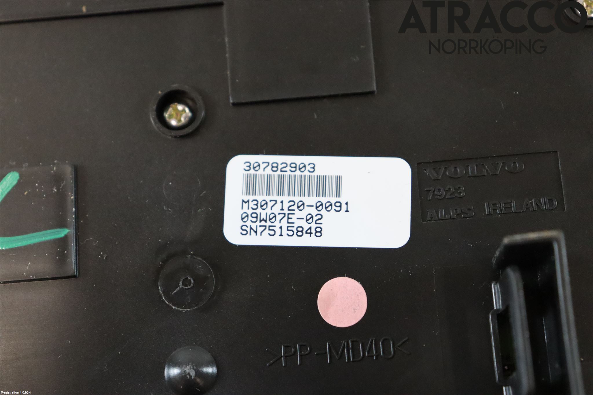 Volvo V70 08-13 Varmeapparat Panel(Regulering)