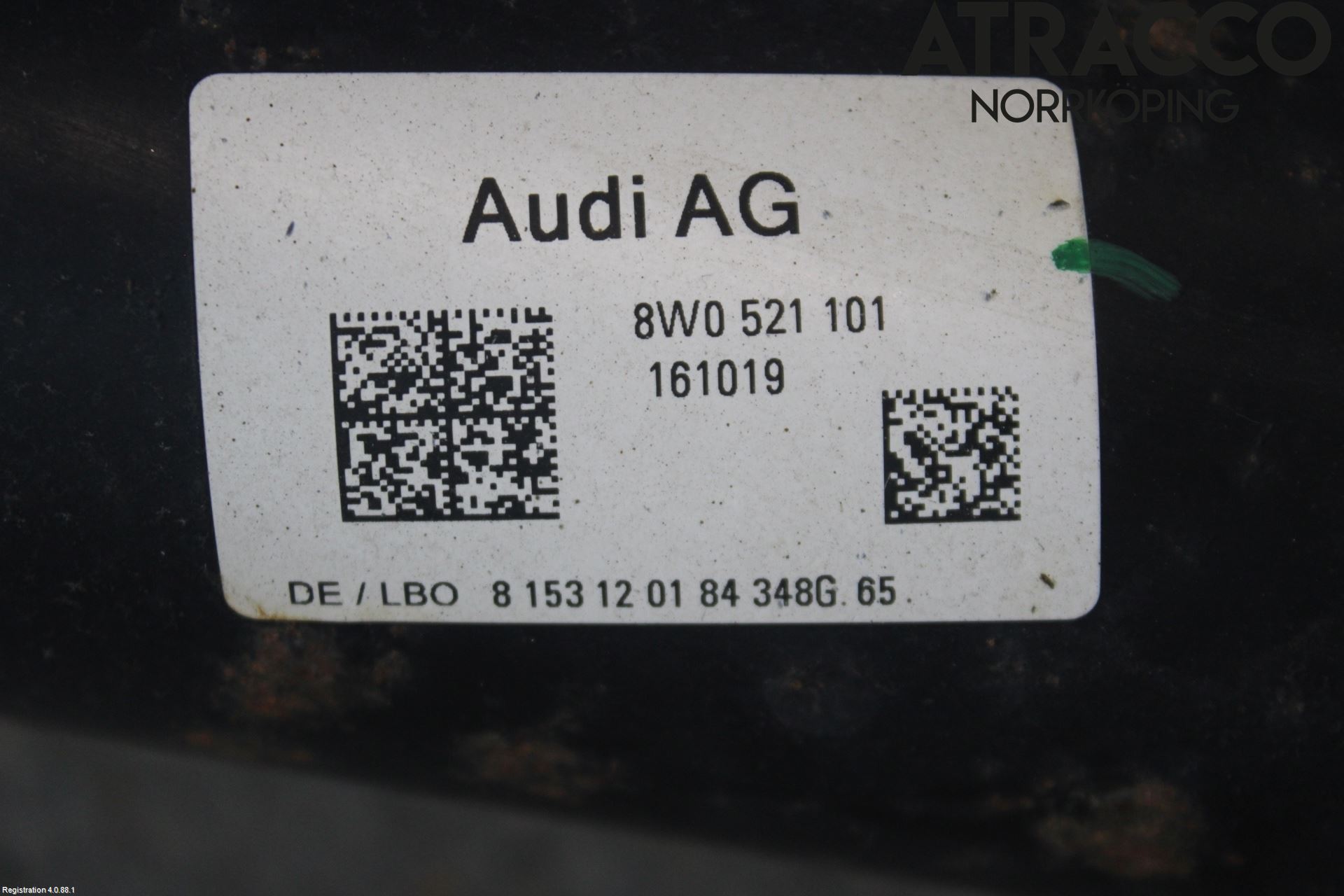 Audi A4/S4 B9 20- Mellomaksel Kompl