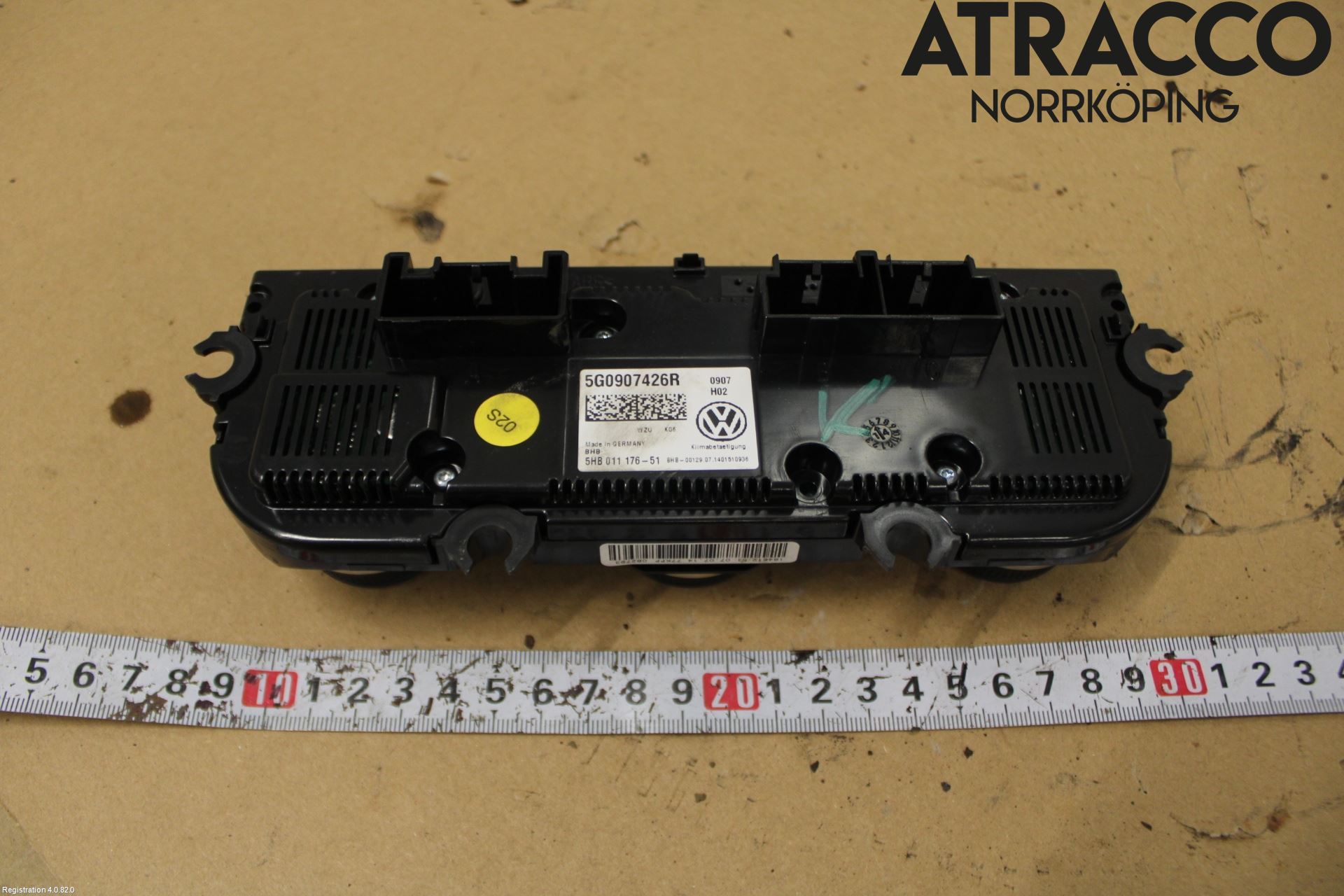 Volkswagen VW GOLF / E-GOLF VII 13-20 Varmeapparat Panel(Regulering)