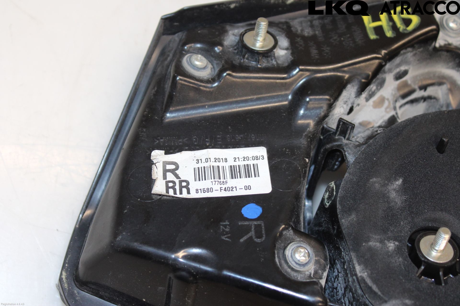 Toyota C-HR 16-23 Baklykt Høyre  På Luke(Indre)