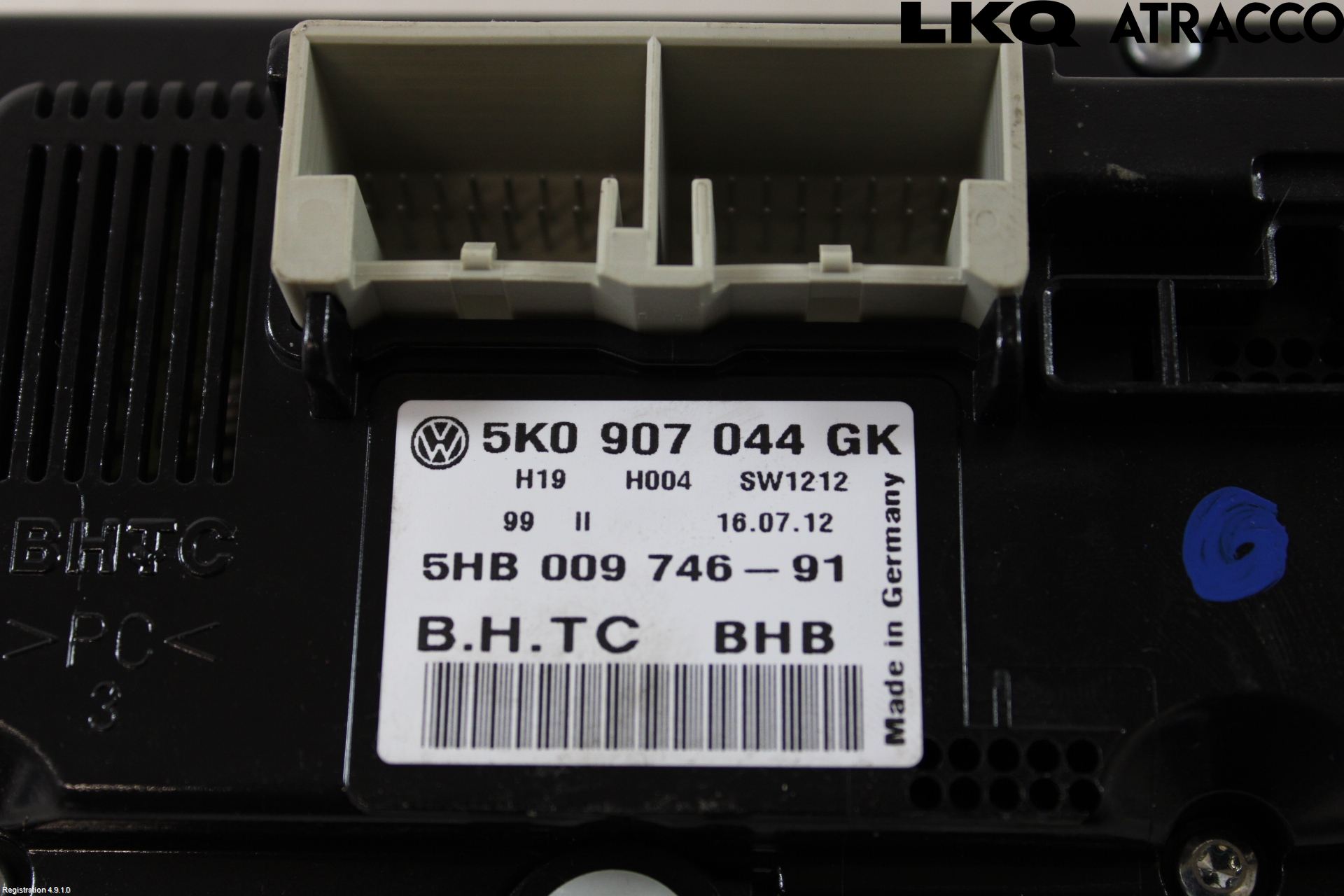Volkswagen VW TIGUAN 07-16 Varmeapparat Panel(Regulering)