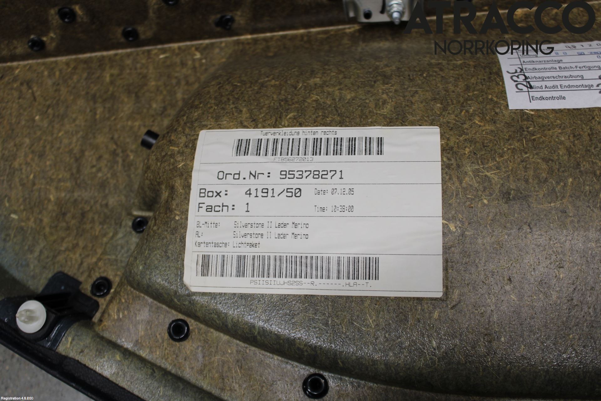 BMW 5 E60/61 Sed/Tou 02-10 Innr Dørtrekk Høyre