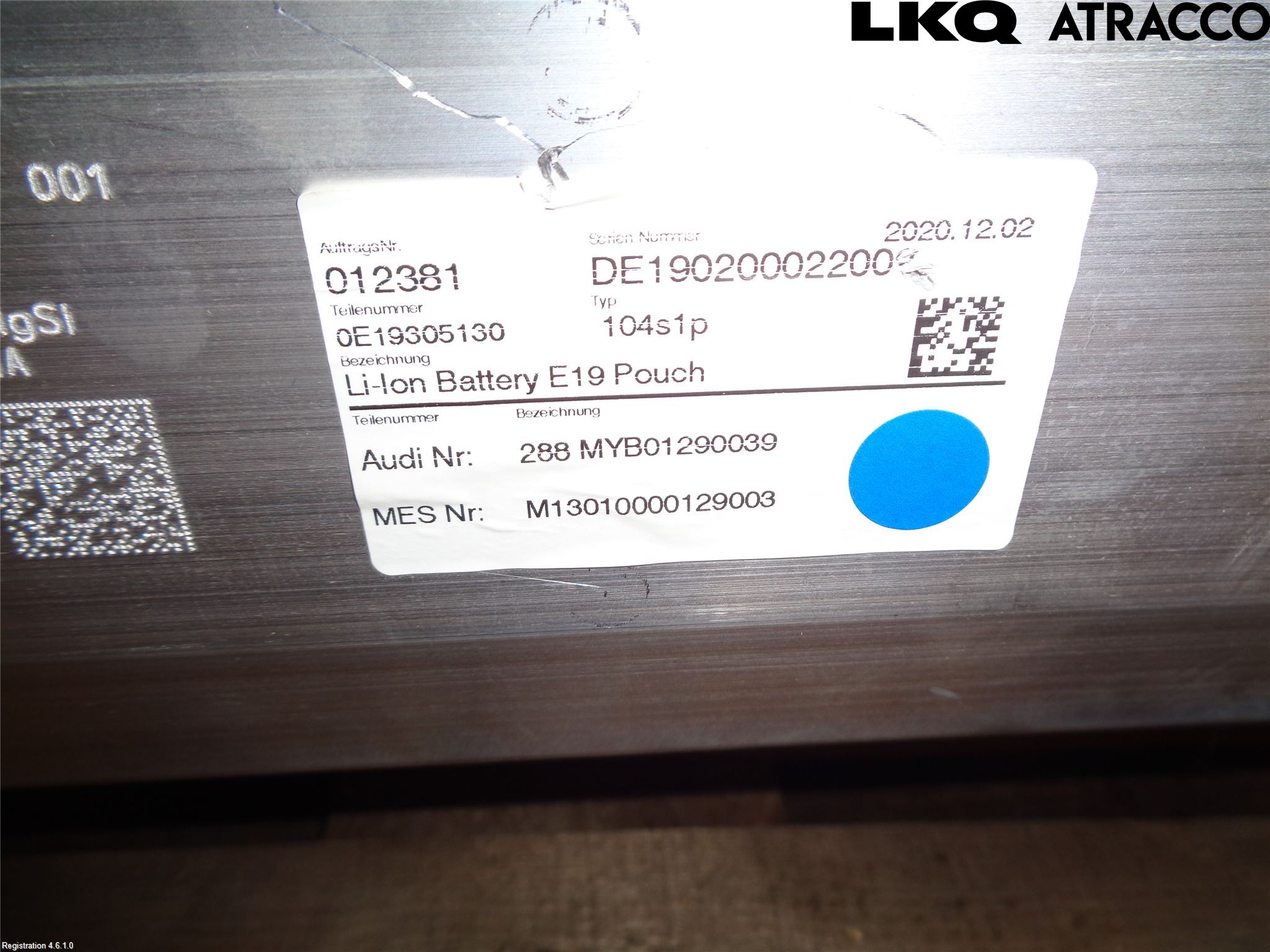 Audi A6 F2/C8 19- Hybrid Batteri