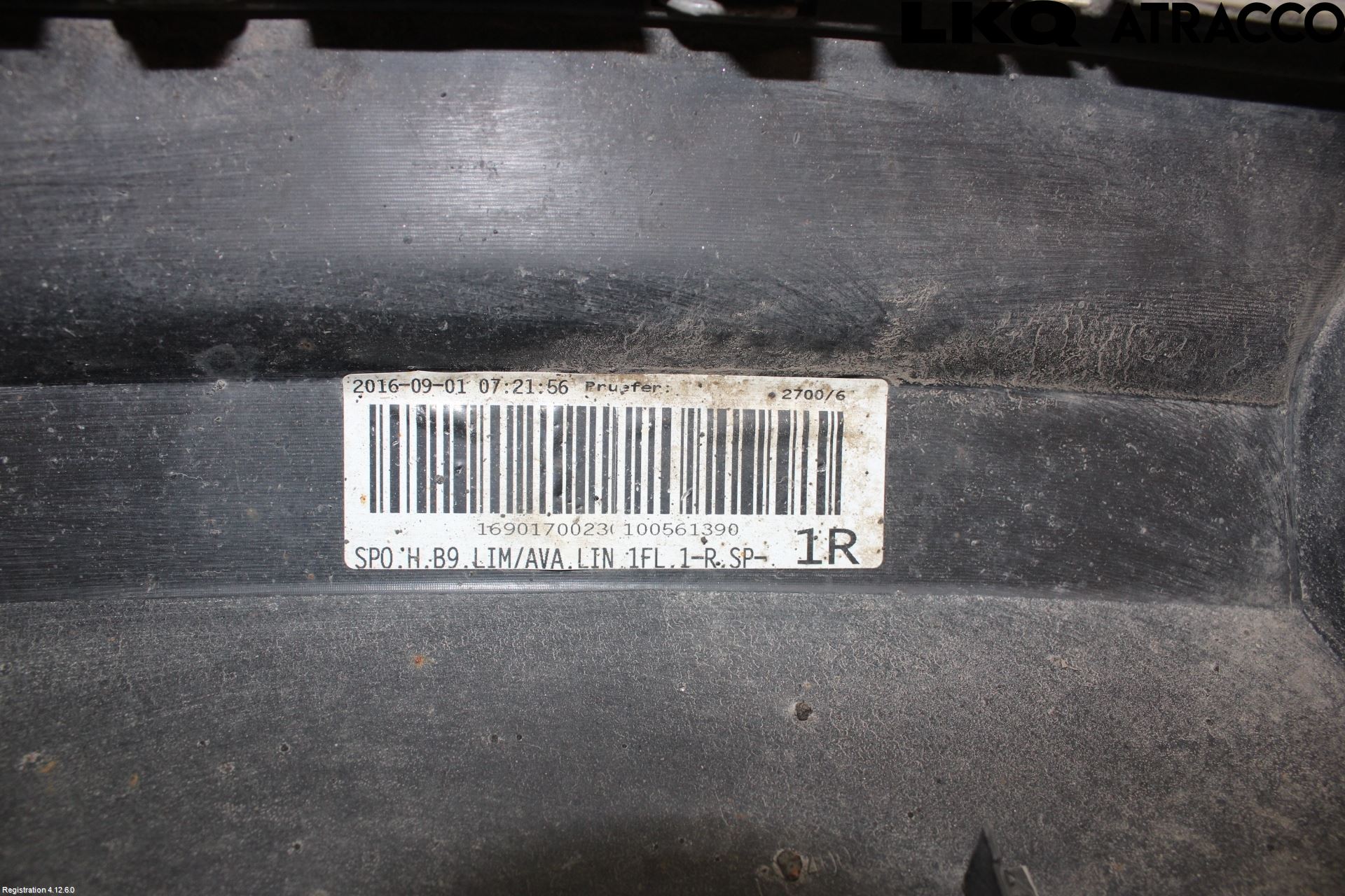 Audi A4/S4 B9 16-19 Støtfanger Bak Midt Del