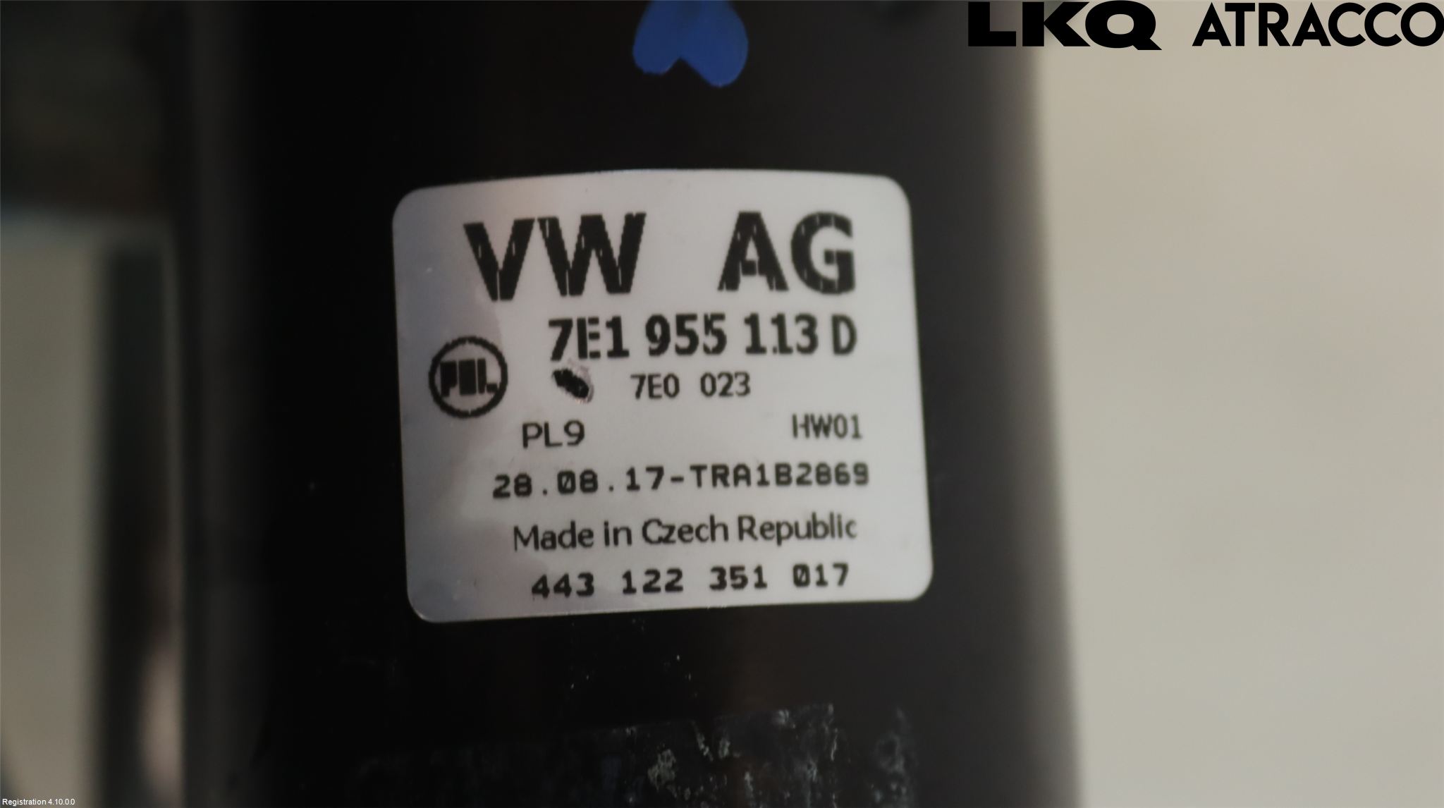 Volkswagen VW TRANSP/CARAVELLE (T6) 16-22 Viskeroverføring Frontrute