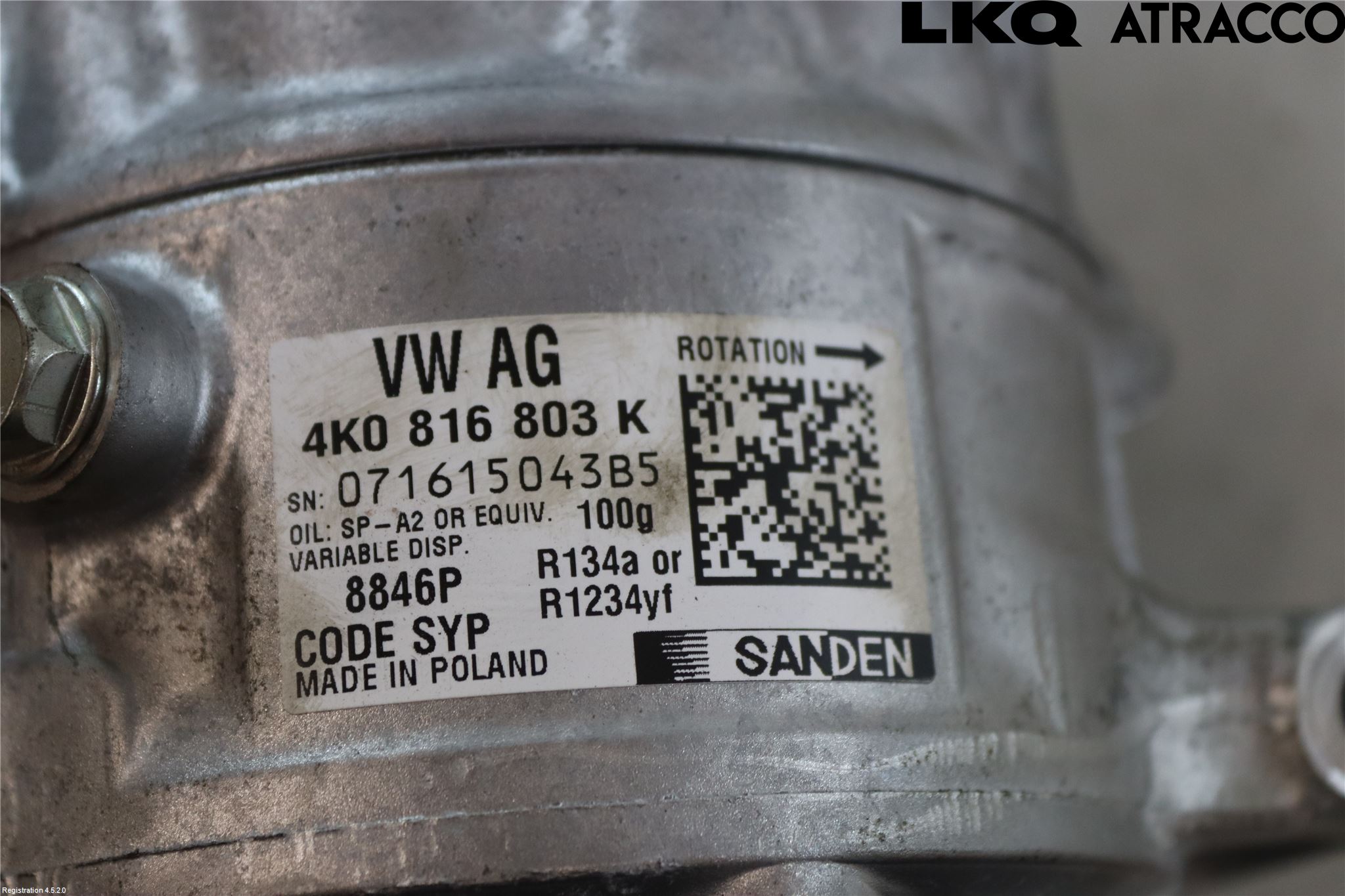 Audi A6 F2/C8 19- Varme Ac Kompressor