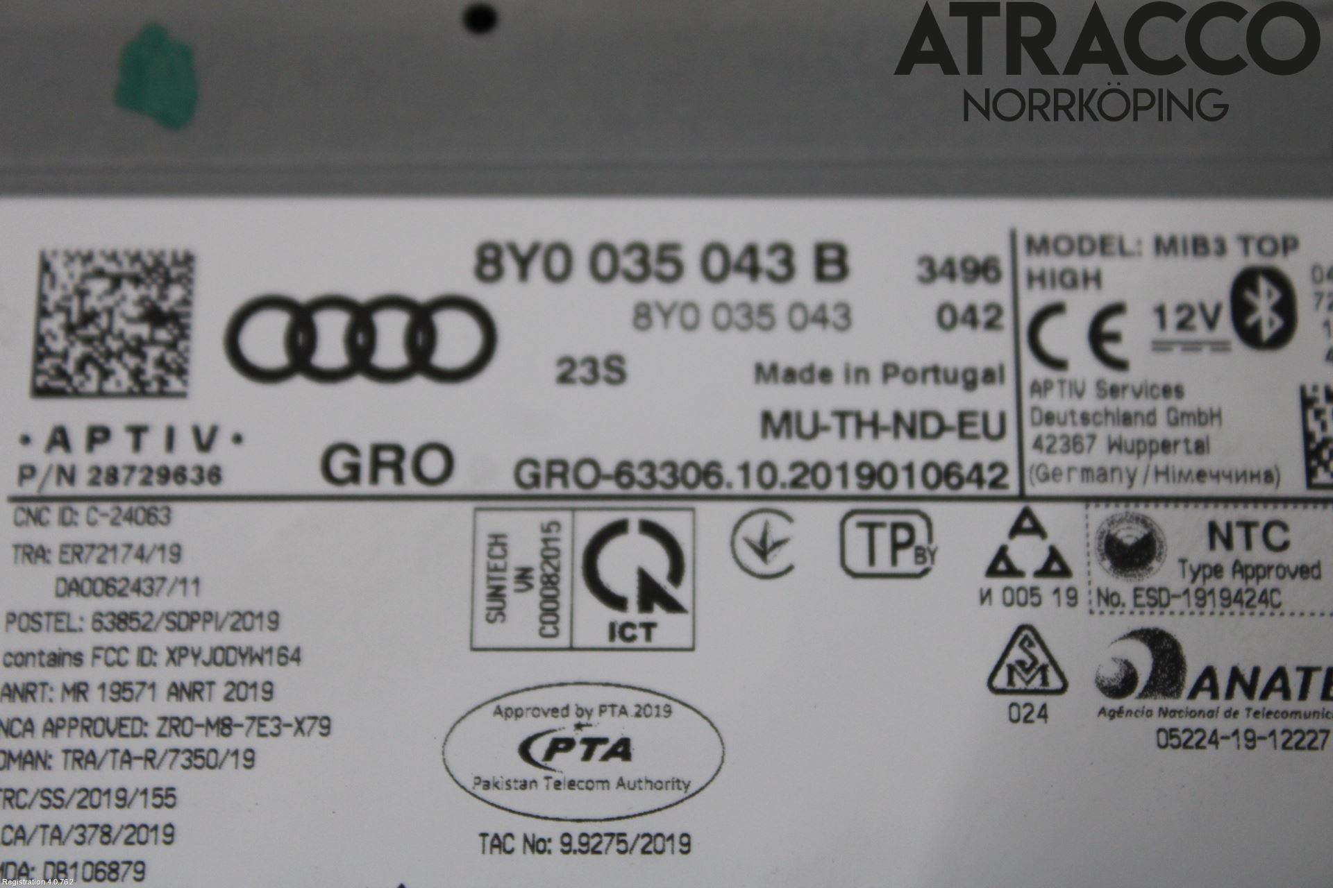 Audi A3/S3 8Y 21- Stereo Radio Med Cd
