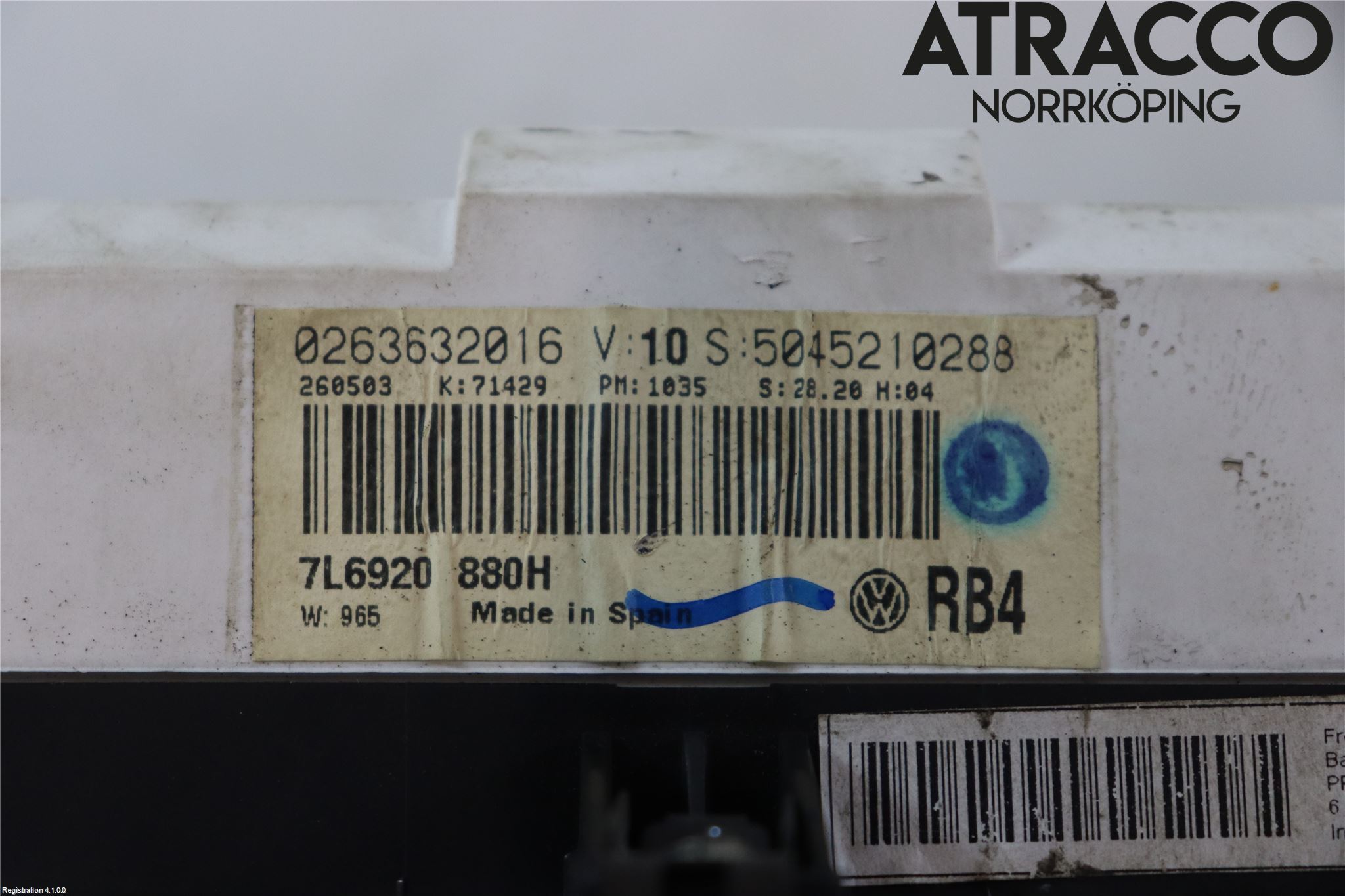 Volkswagen VW TOUAREG 7L 03-10 Instr Kombinert
