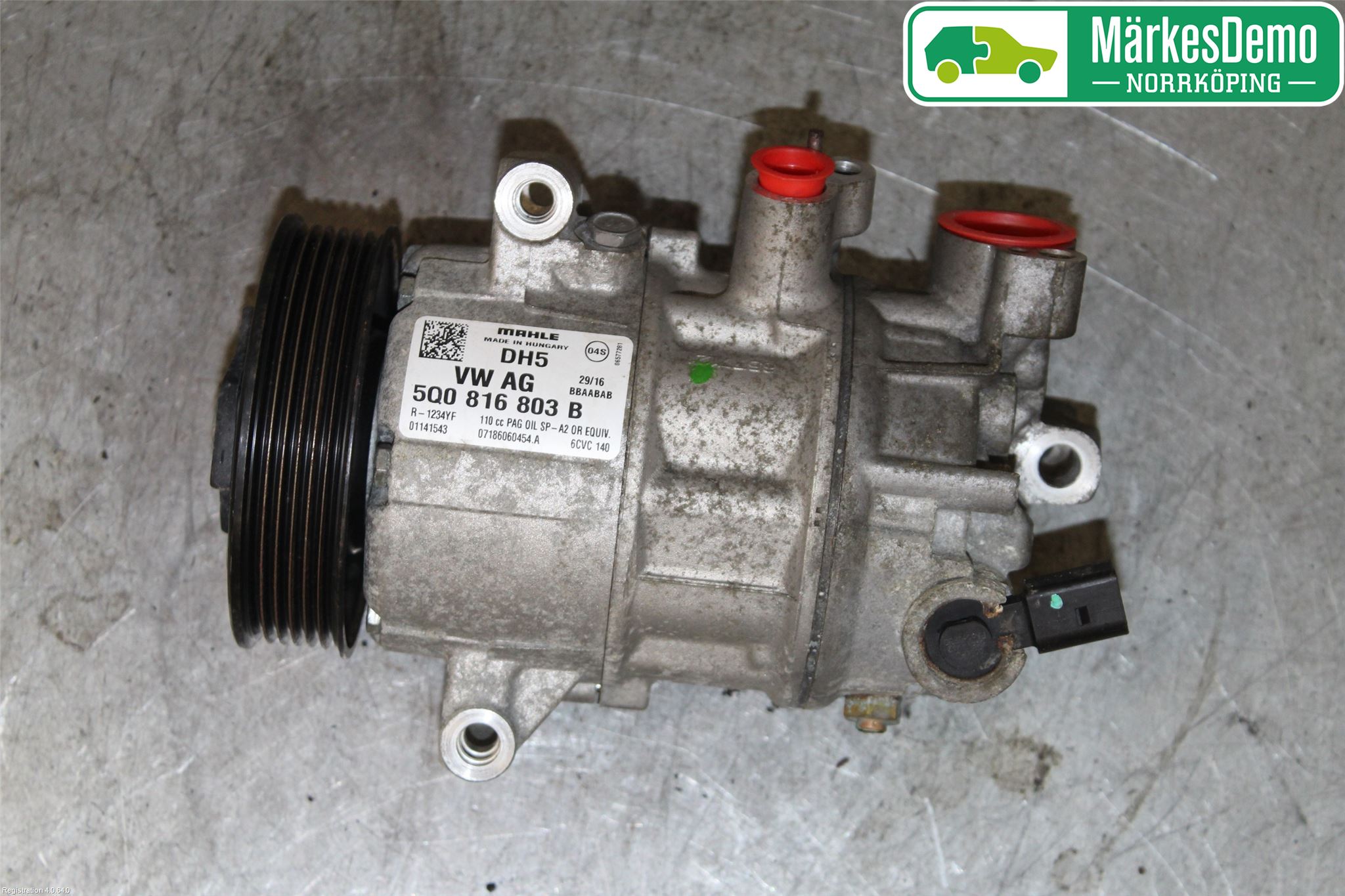 Volkswagen VW GOLF / E-GOLF VII 13-20 Varme Ac Kompressor