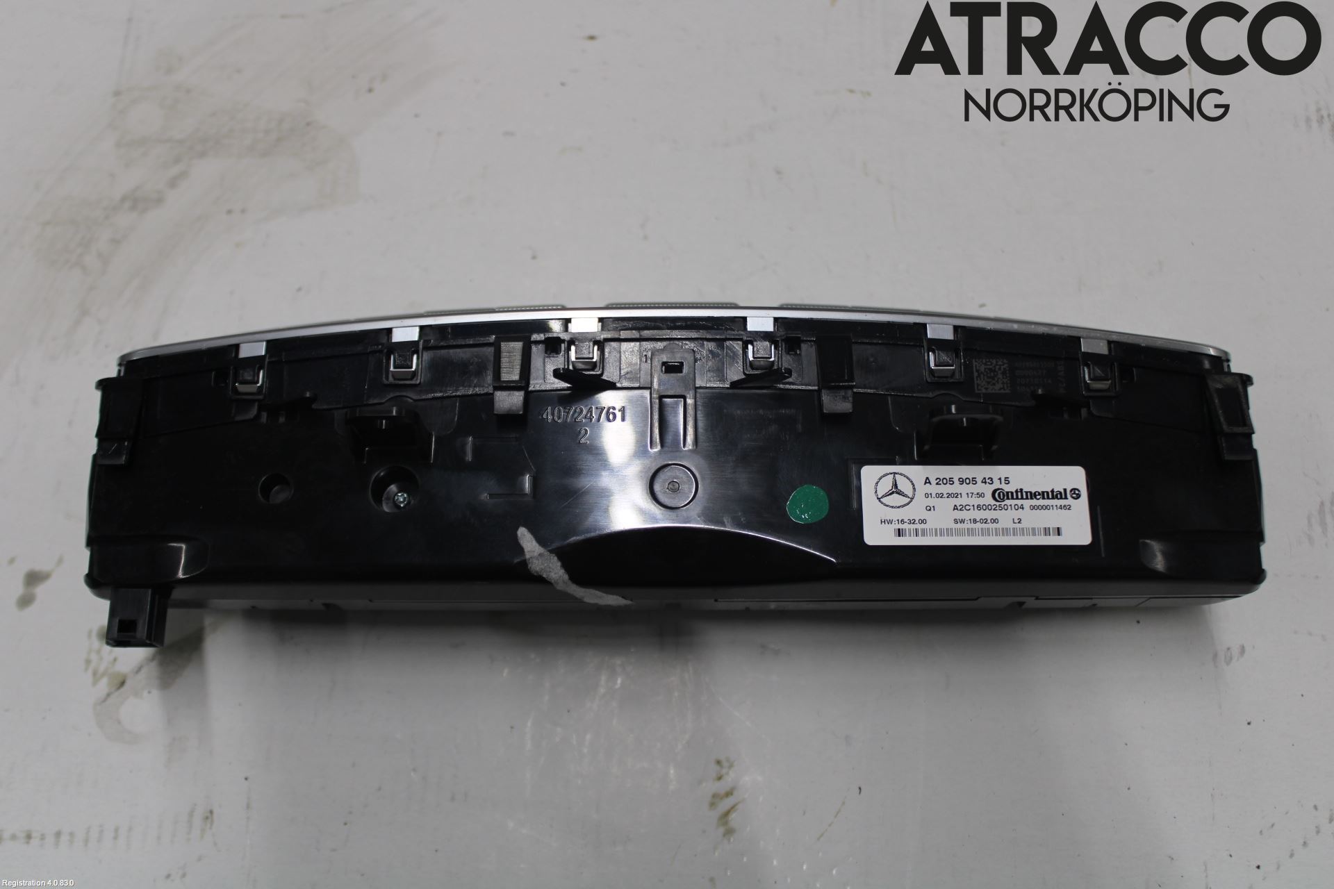 Mercedes-Benz MB GLC-KLASS (X253/C253) 15-22 Varmeapparat Panel(Regulering)