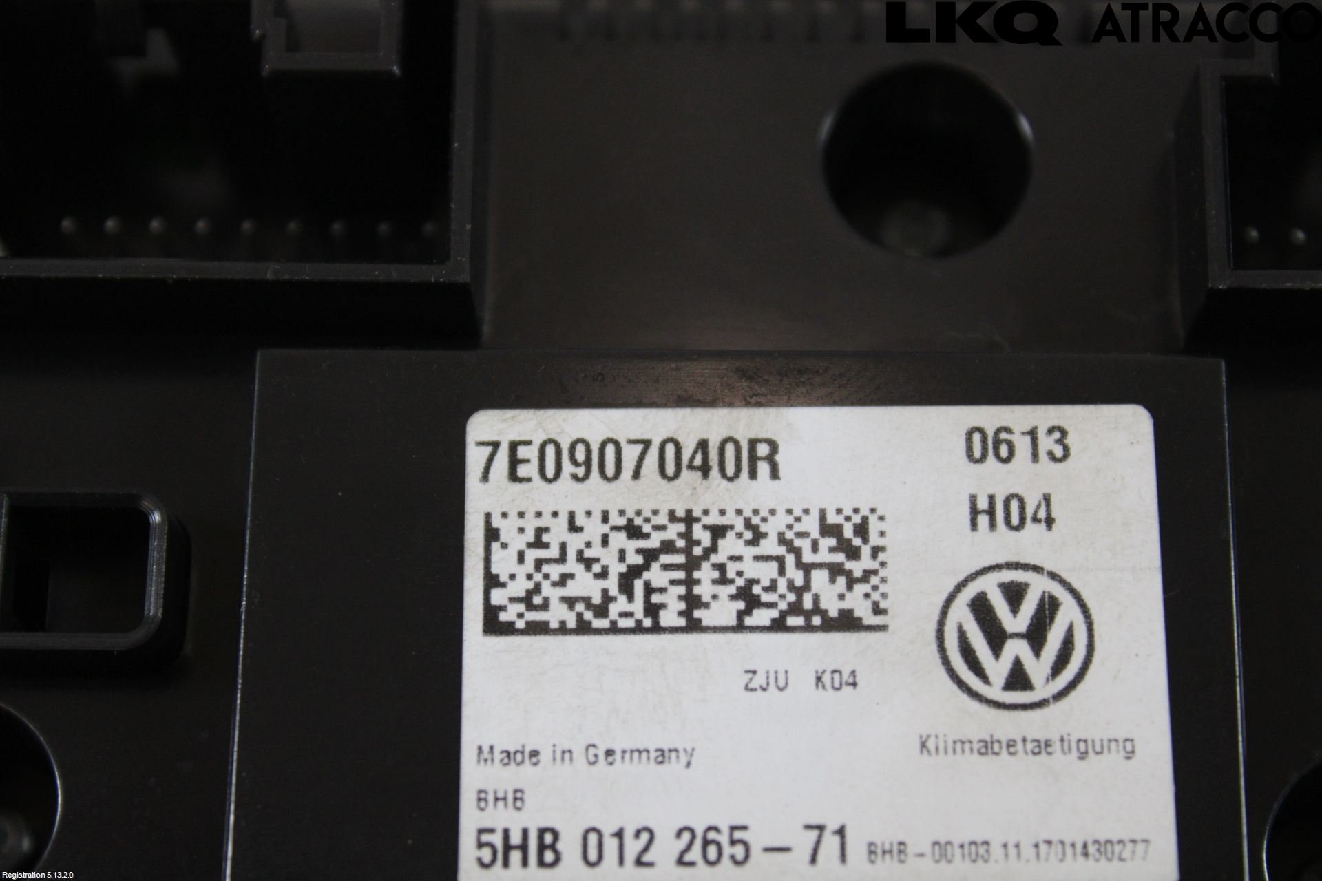 Volkswagen VW TRANSP/CARAVELLE (T6) 16-22 Varmeapparat Panel(Regulering)
