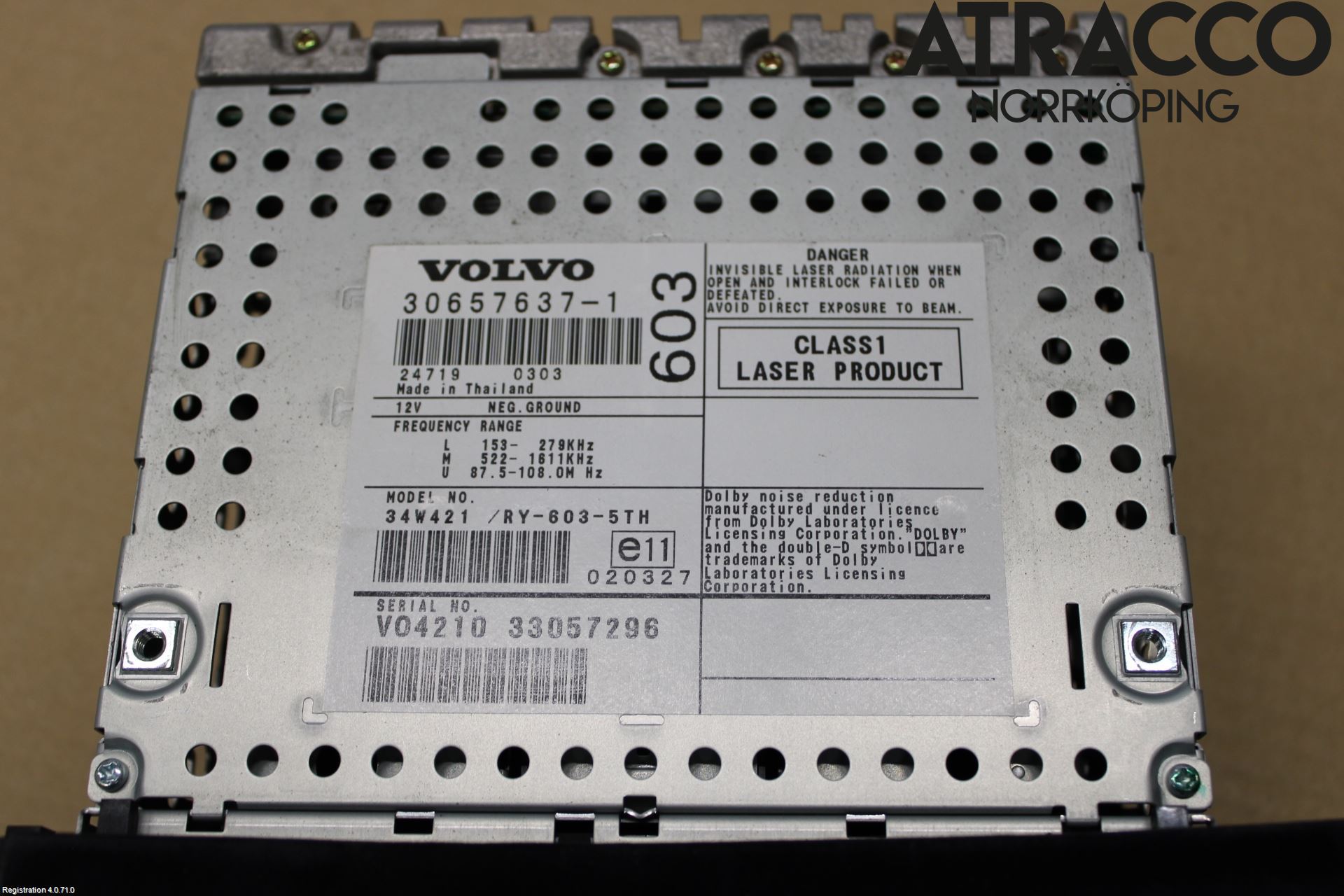 Volvo S60 01-04 Stereo Radio Med Cd