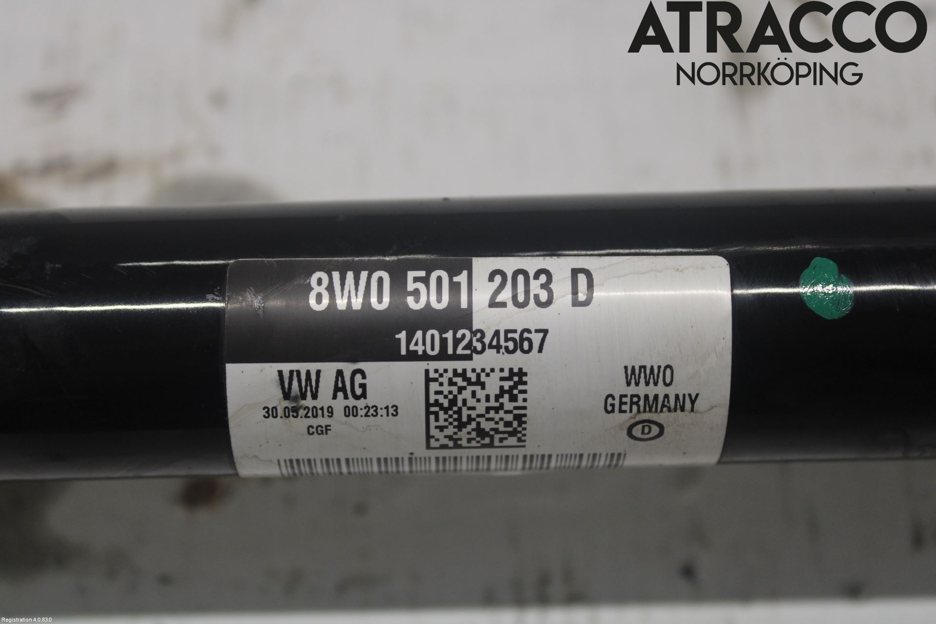 Audi A4/S4 B9 16-19 Drivaksel Bak Kompl Høyre