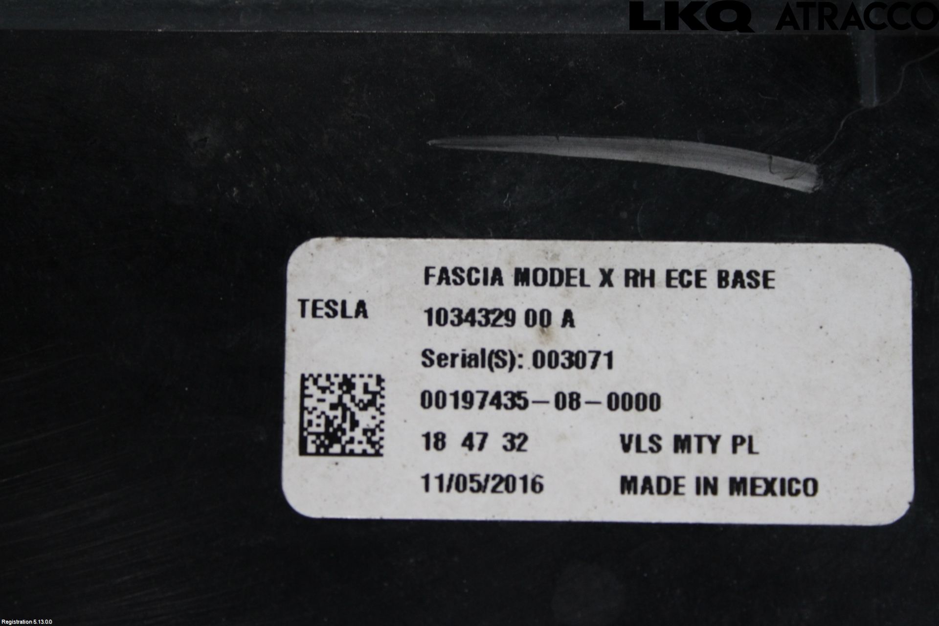 Tesla MODEL X 16- Parklykt Foran Høyre