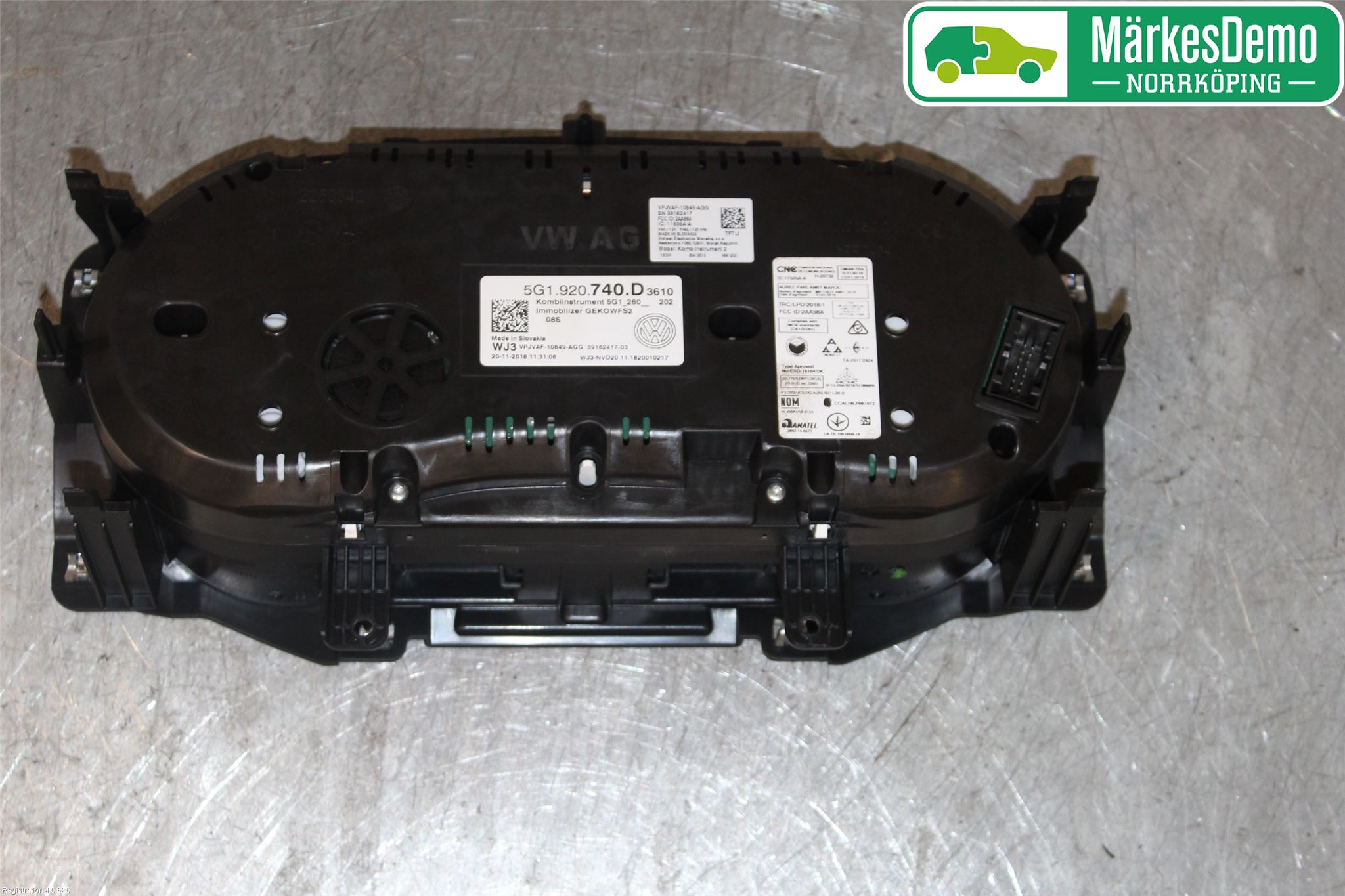 Volkswagen VW GOLF / E-GOLF VII 13-20 Instr Kombinert